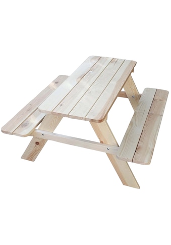 Garten-Kindersitzgruppe »Limobank«, Picknicktisch, BxTxH: 90x90x49 cm