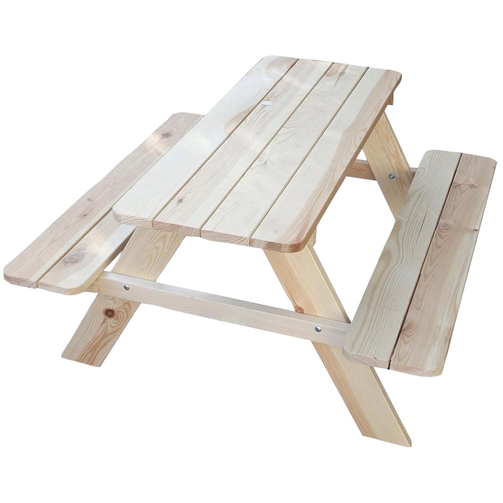 promadino Garten-Kindersitzgruppe »Limobank«, Picknicktisch, BxTxH: 90x90x49 cm