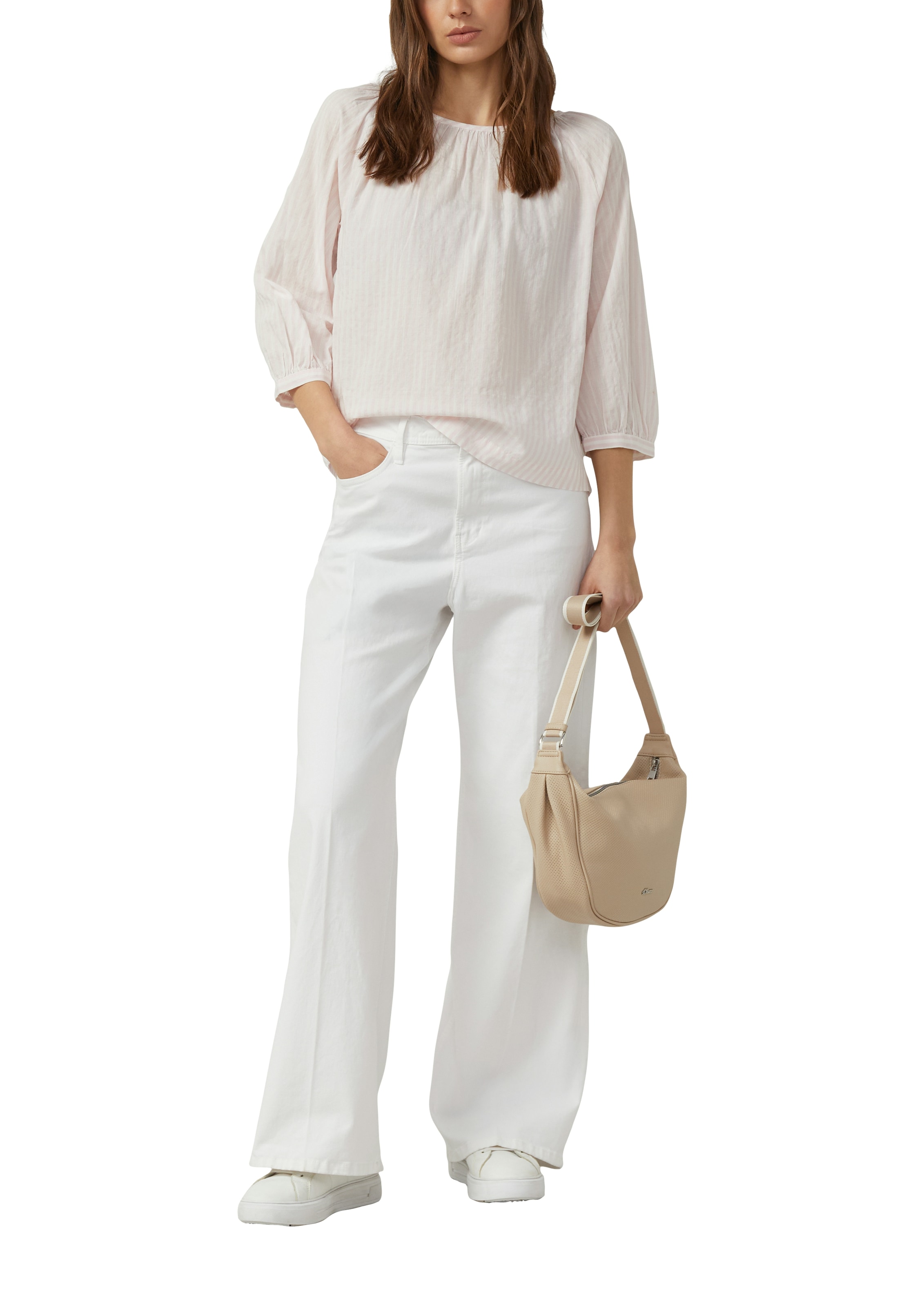 s.Oliver Klassische Bluse mit Streifen Muster