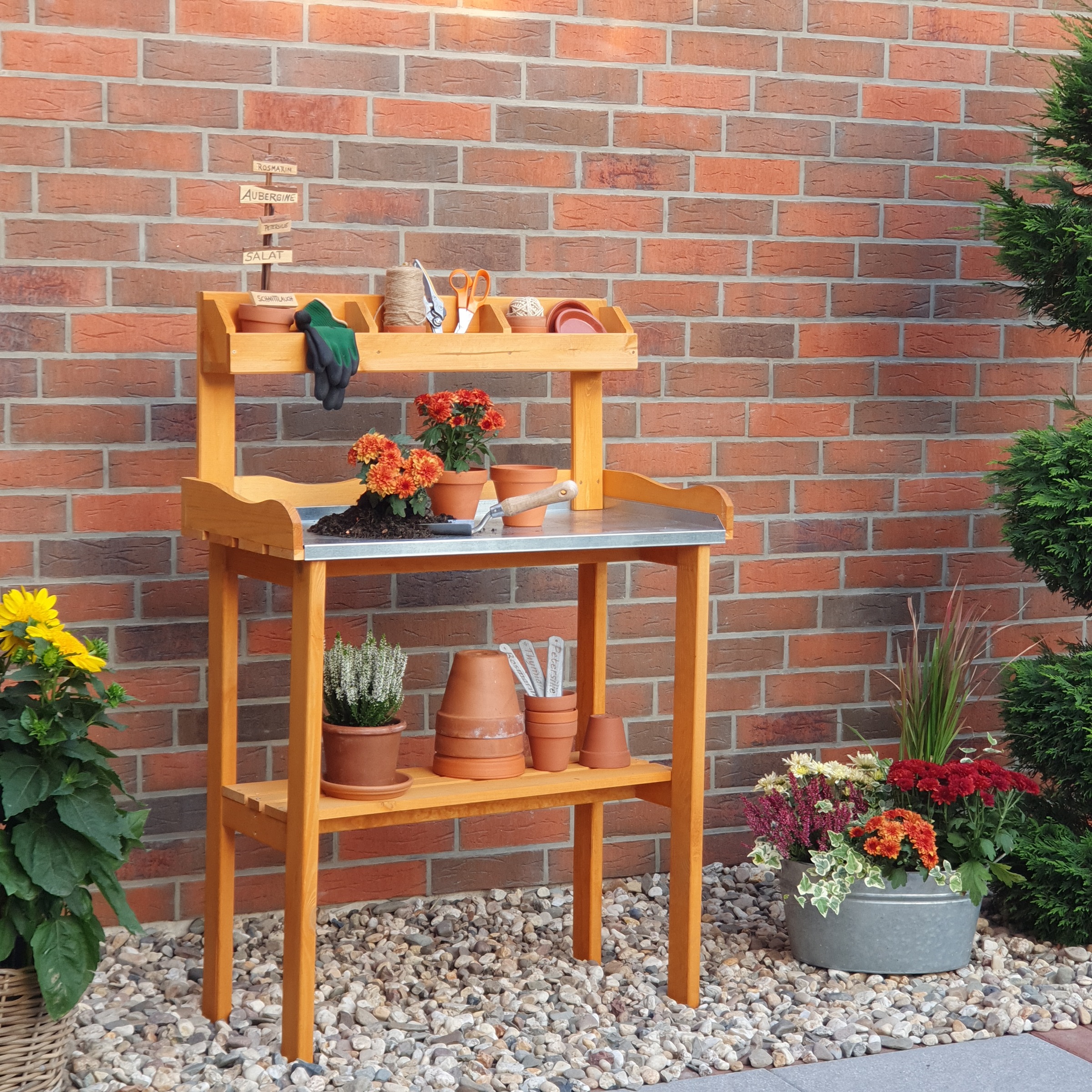 promadino Pflanztisch, BxTxH: 84x38x130 cm