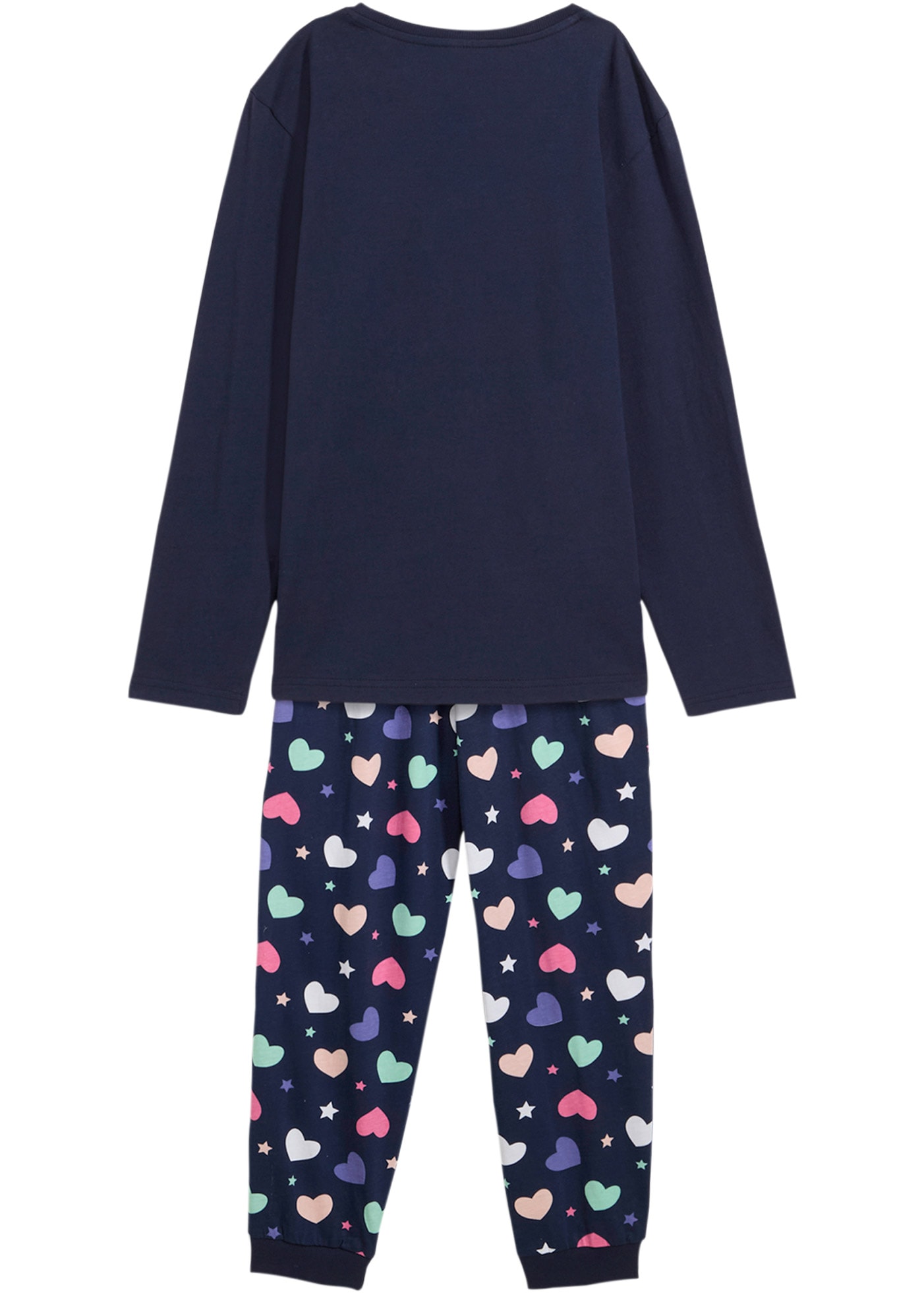 bonprix Pyjama Set, 2,  bequeme Passform, aus Baumwolle, mit coolem Motiv