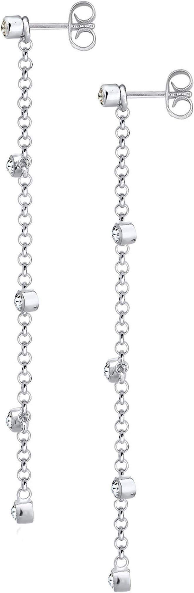 Elli Paar Ohrhänger »Schmuck Geschenk Silber 925 Ohrringe, 0310872317«, mit Glasstein
