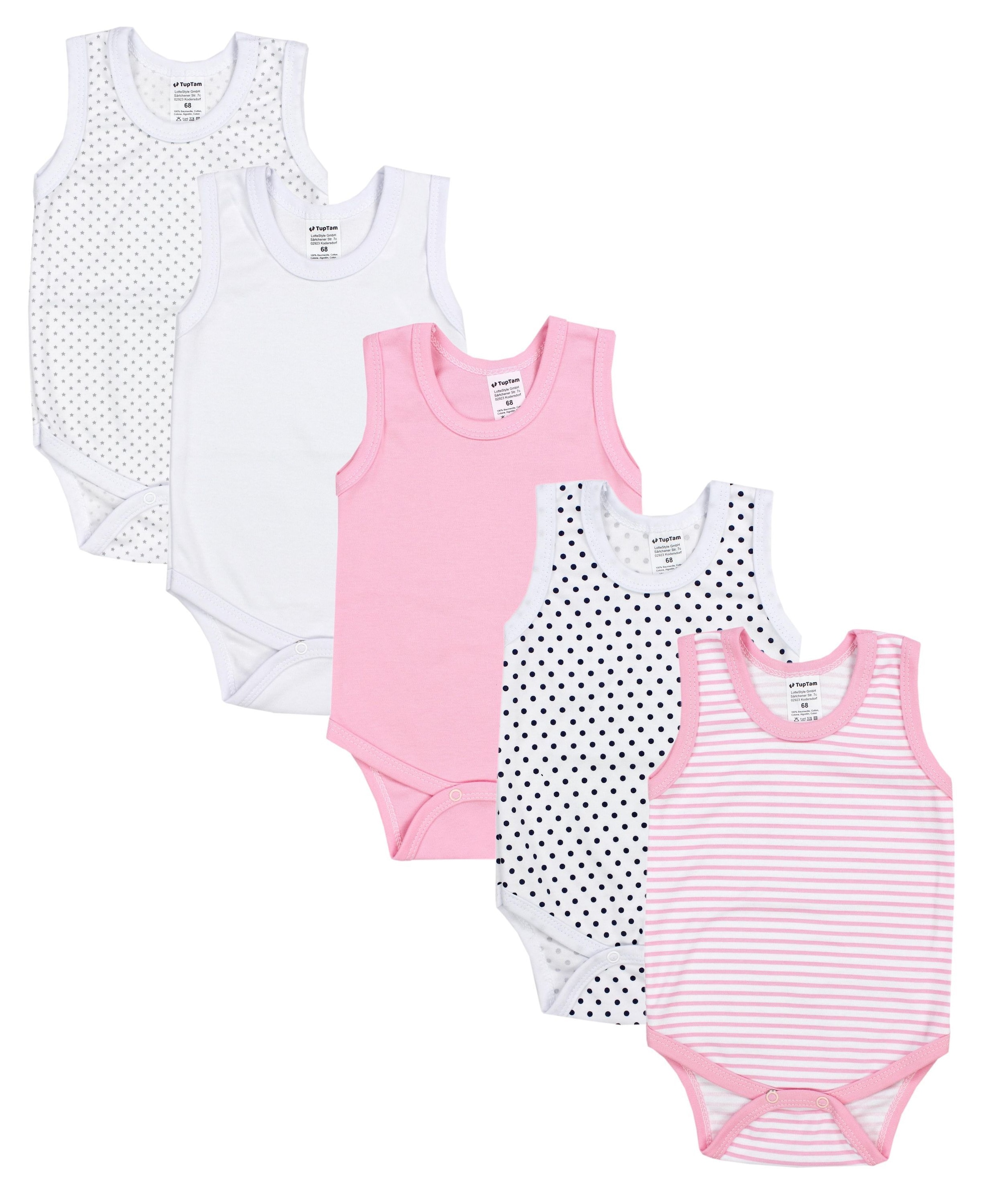 TupTam Body »Body Baby Mädchen Achselbody 5er Pack«