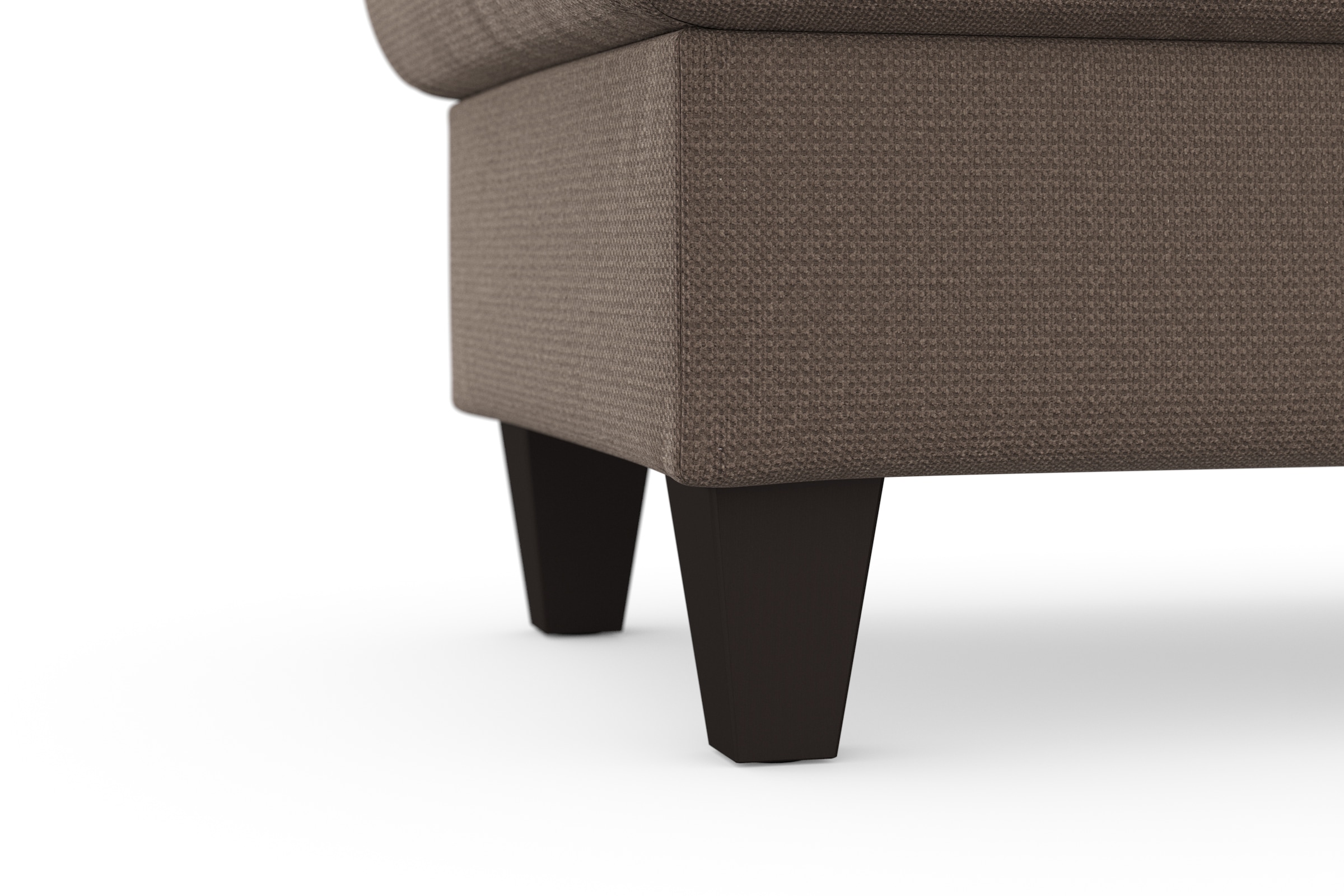 sit&more Stauraumhocker »Farö«, mit Stauraum und Federkern und wengefarbenen Füßen