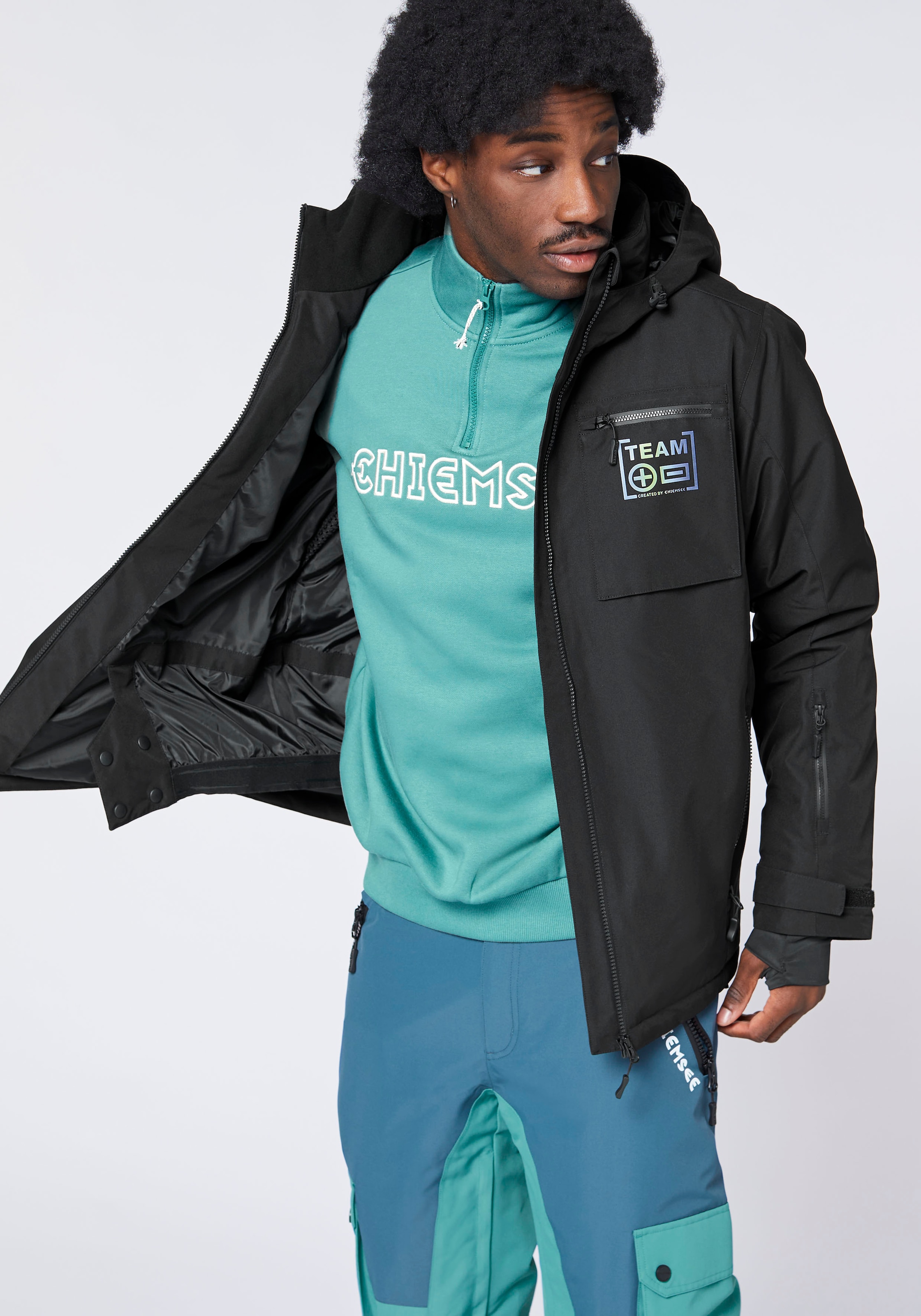 Chiemsee Skijacke mit Kapuze - mit abnehmbarer Kapuze<br/>