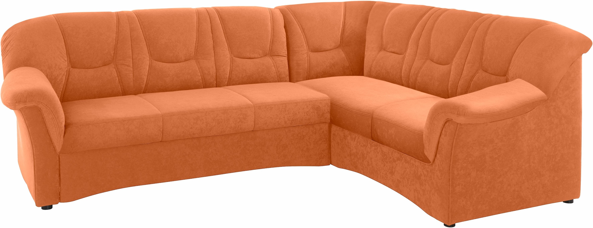DOMO collection Ecksofa »Sarafina zeitlos&bequem, optional mit Federkern, Breite 240cm, L-Form« wahlweise mit Bettfunktion