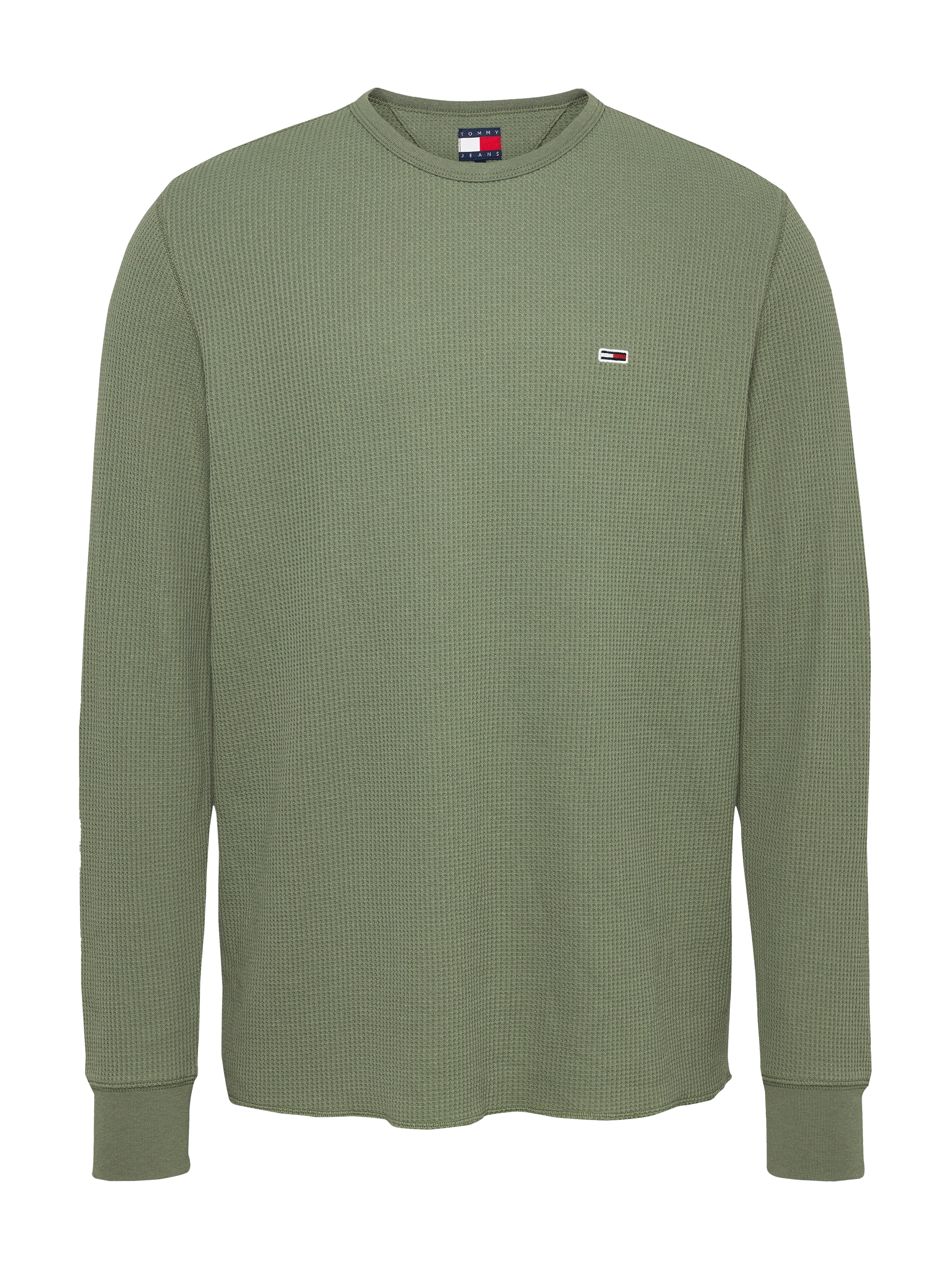 Tommy Jeans Langarmshirt »TJM SLIM WAFFLE L/S TEE EXT«, mit Waffelstruktur