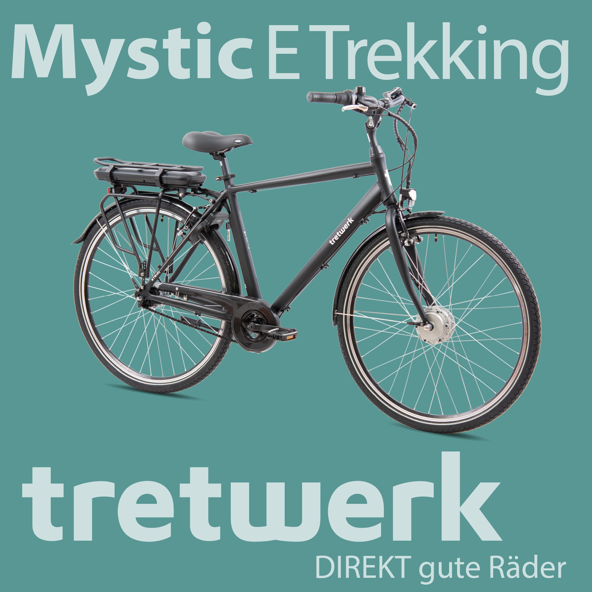 Tretwerk »Mystic« 7 Gang Nabenschaltung Frontmotor 250 W Pedelec, Elektrofahrrad für Damen u. Herren