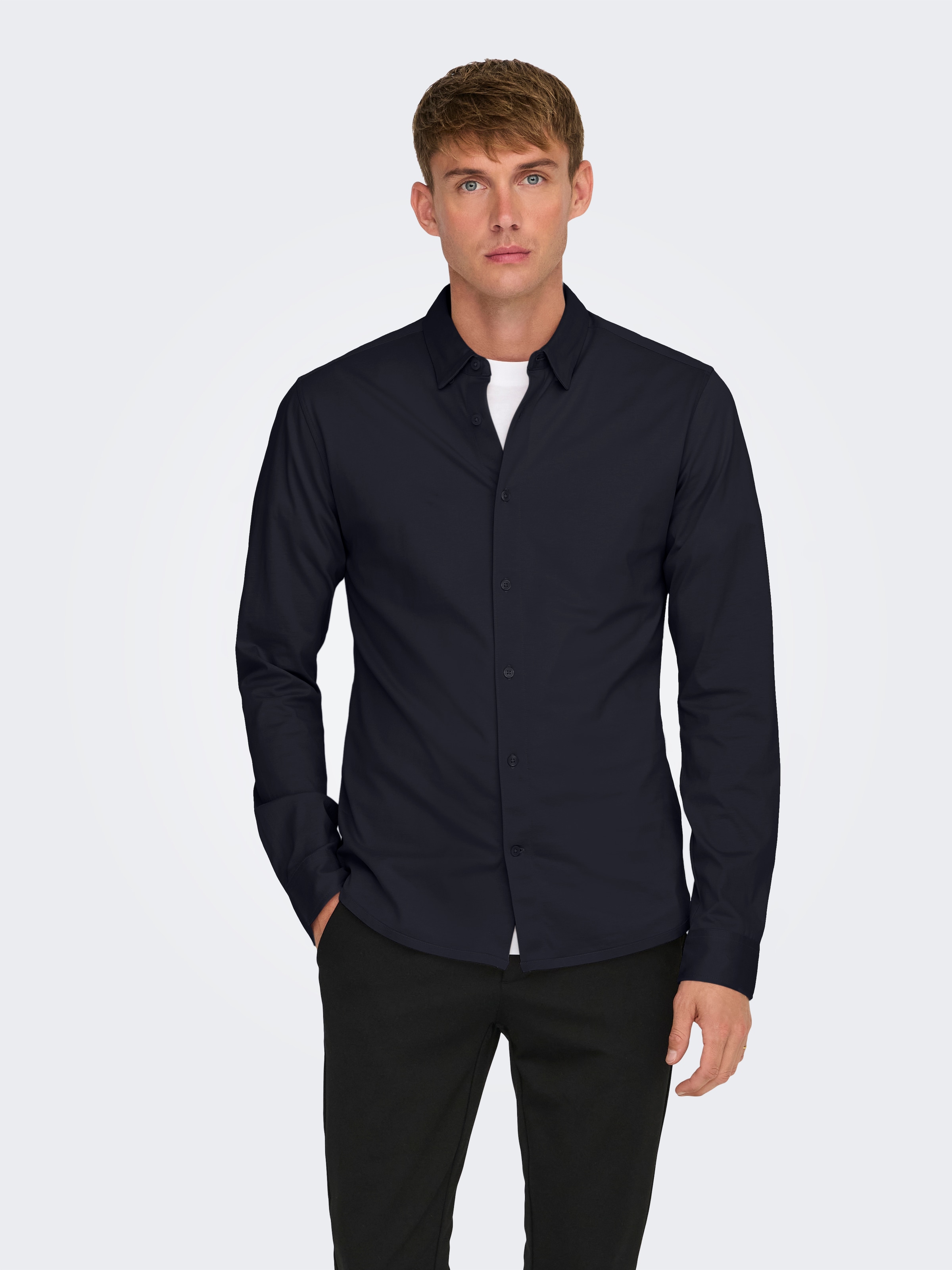 ONLY & SONS Langarmhemd »ONSROBIN B/U LS STRETCH SHIRT NOOS«