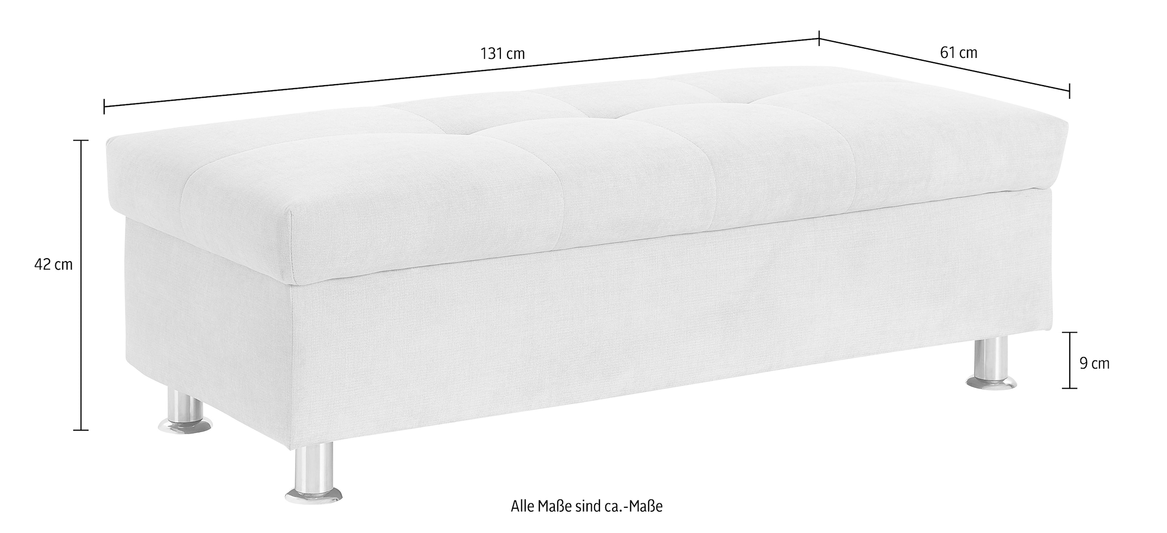 DOMO collection Hocker »Franzi« inklusive Stauraum