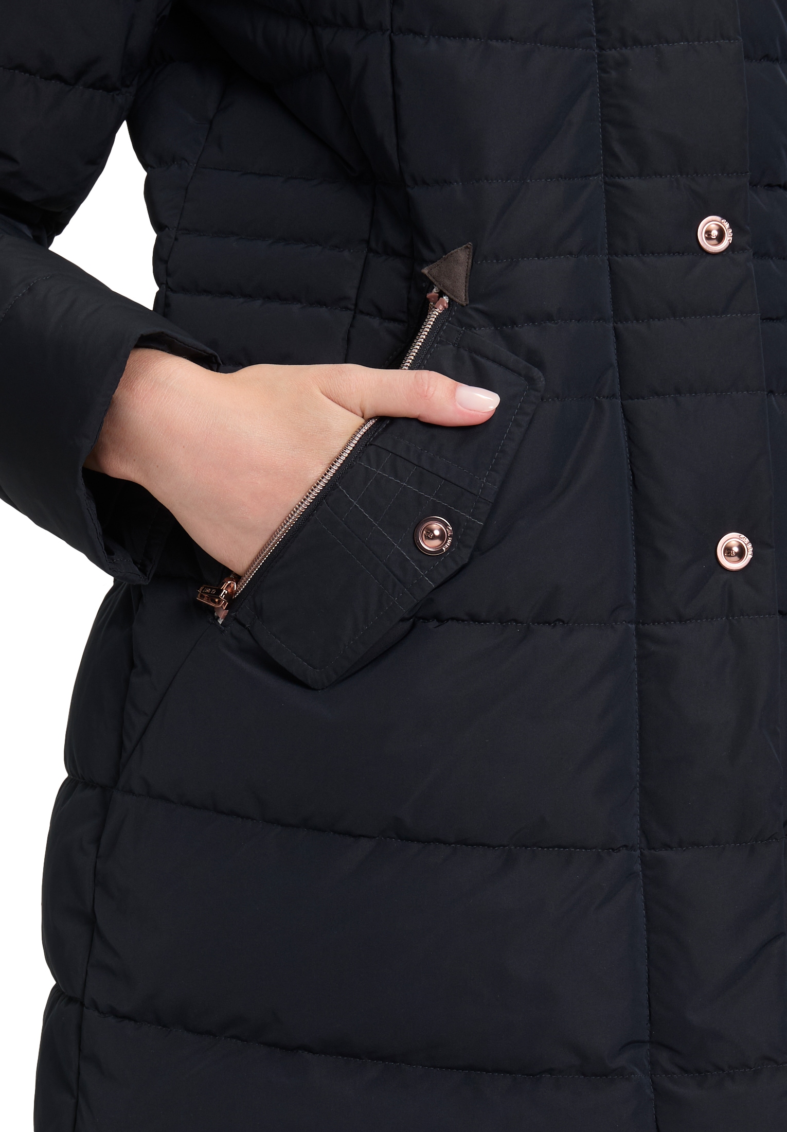 Gil Bret Steppjacke »Steppmantel mit Kunstfellkragen«