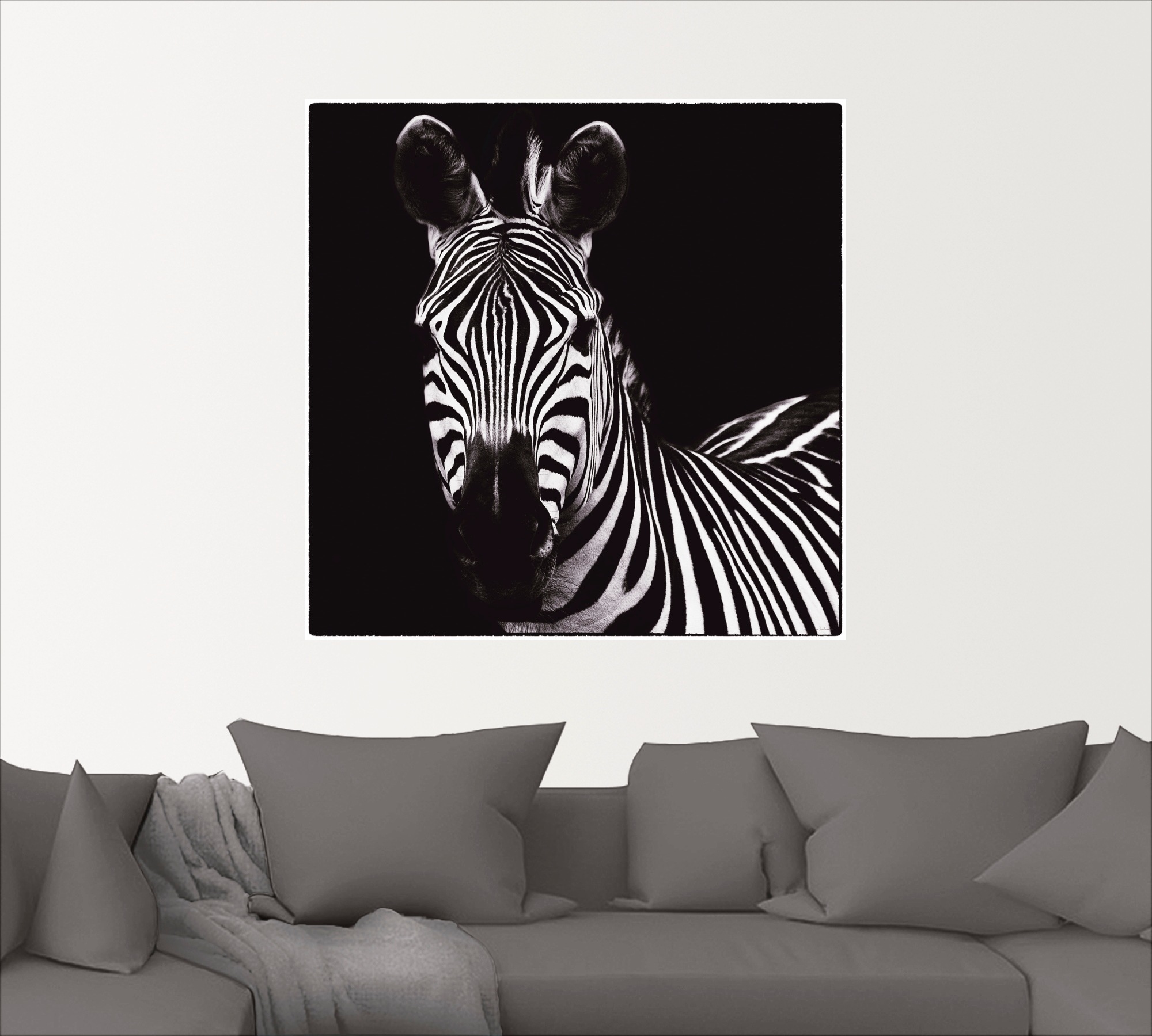 Artland Wandbild »Zebra II«, Wildtiere, (1 St.), als Leinwandbild, Wandaufkleber in verschied. Größen