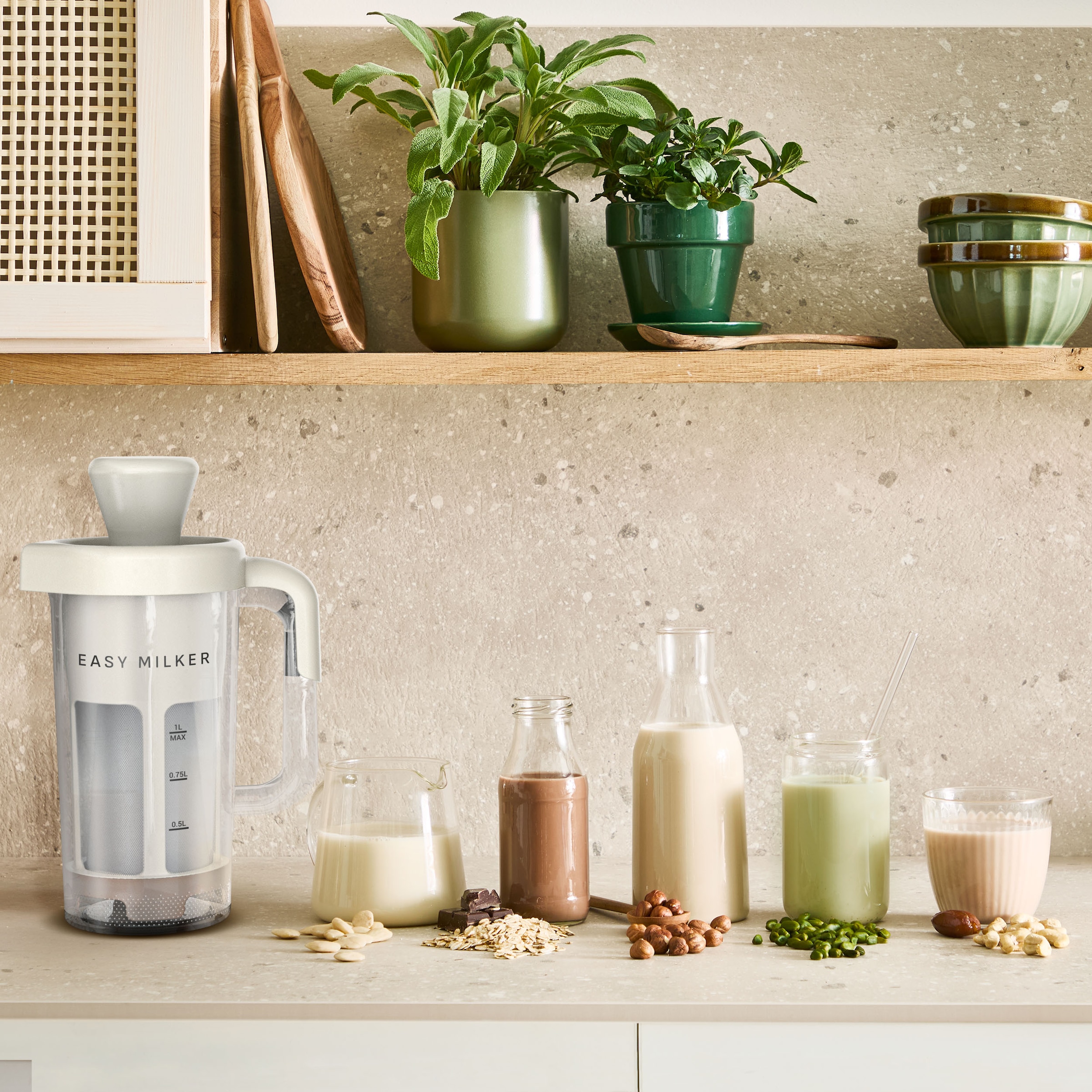 Tefal Zerkleinerer »Easy Milker VZ700A« Pflanzenmilchzubereiter, kein Abfall, mit allen Stabmixern kompatibel