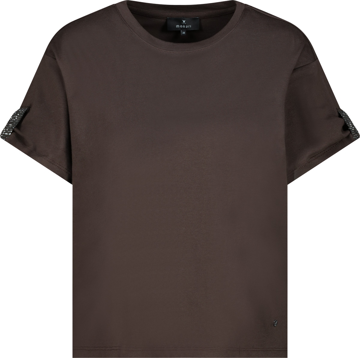 Monari T-Shirt »Shirt Basic Schmuckdetail« Regular fit mit Schmuckdetails
