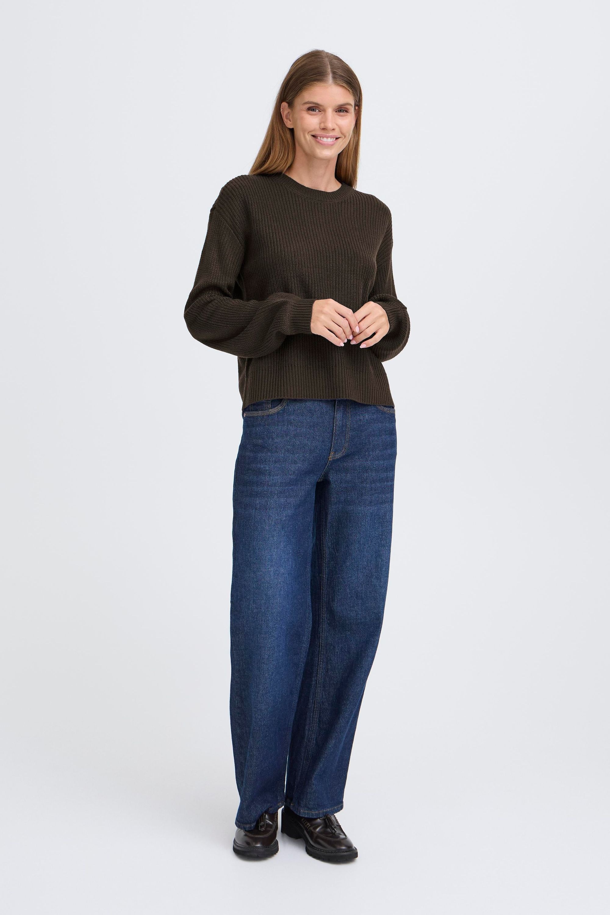 OXMO Strickfleece-Pullover »Strickpullover OXFKIMNI«