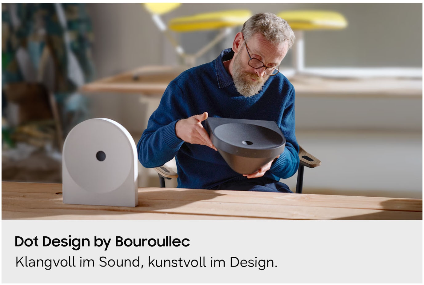 Samsung Bluetooth-Speaker »Music Studio 5 LS51H« 2.0 (Bluetooth | WLAN (WiFi) Bassregelung | Lautstärkeregelung | Nacht Modus | Pairing 70 W) Dolby Atmos, Bouroullec Dot Design, Stereo 24 Bit/96 kHz, AirPlay