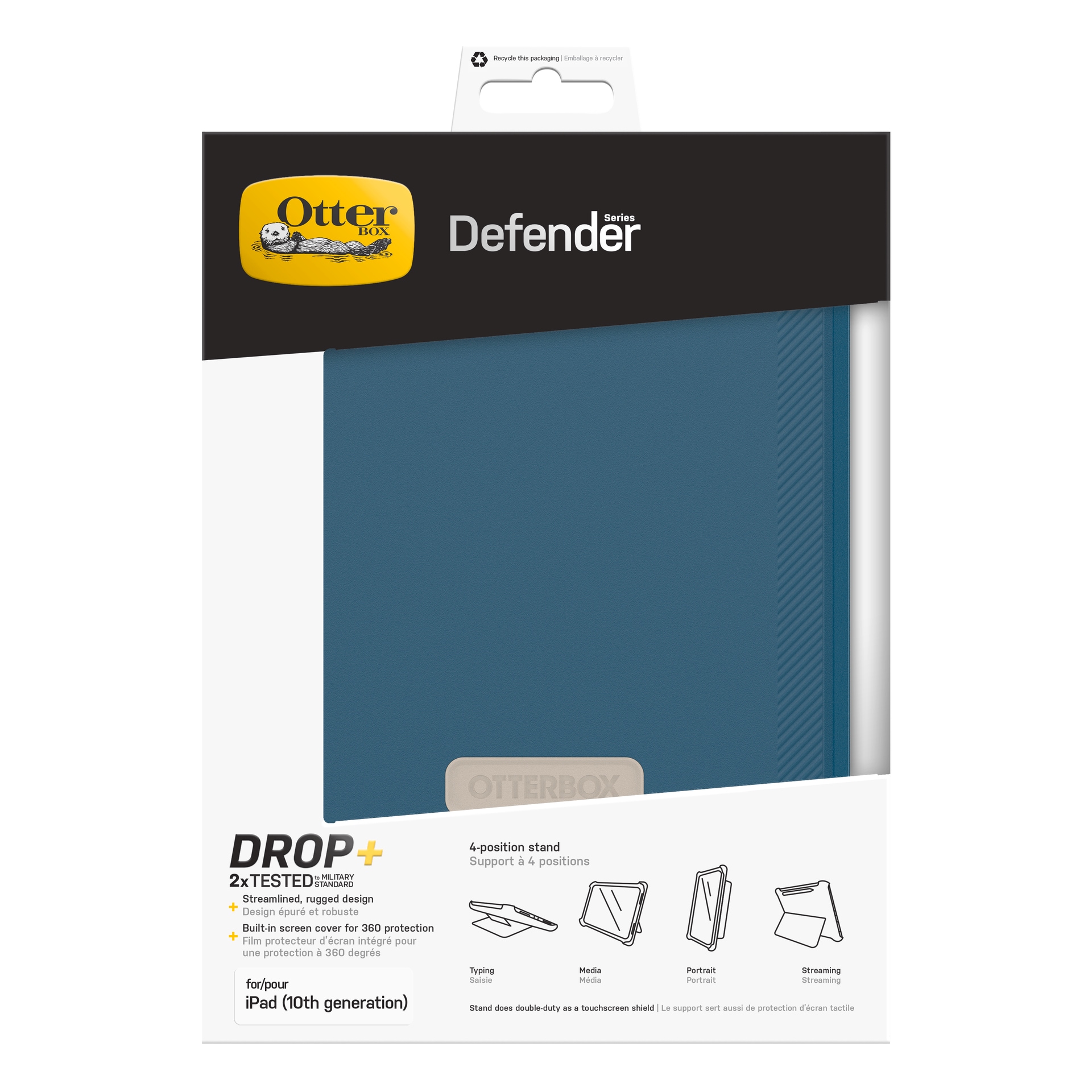 Otterbox Tablet-Hülle »Defender Series für Apple iPad (A16/10th gen)« iPad | iPad 10.9" (10. Gen.) Backcover, Schutzhülle, Tablethülle, Case, Schutzcase, stoßfest