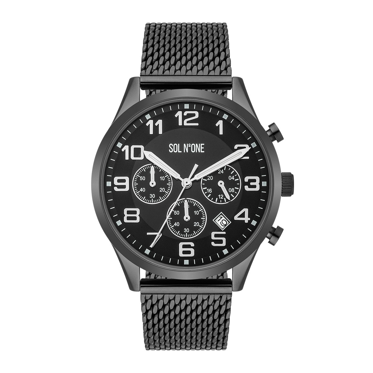 Sol No One Chronograph »SNO007«, (1 tlg.), aus Edelstahl