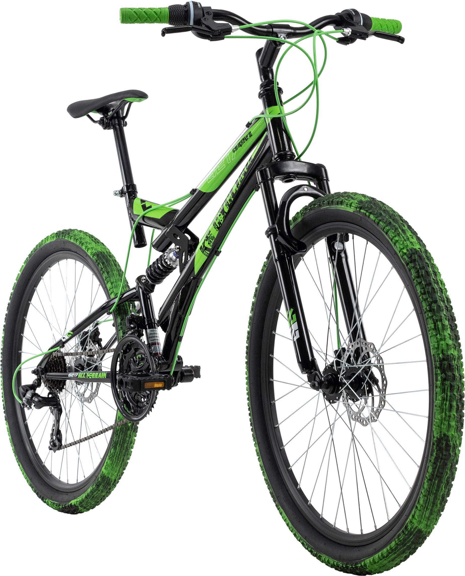 KS Cycling Mountainbike »Crusher«, 21 Gang, Shimano, Tourney Schaltwerk, Kettenschaltung, für Herren, Kettenschaltung