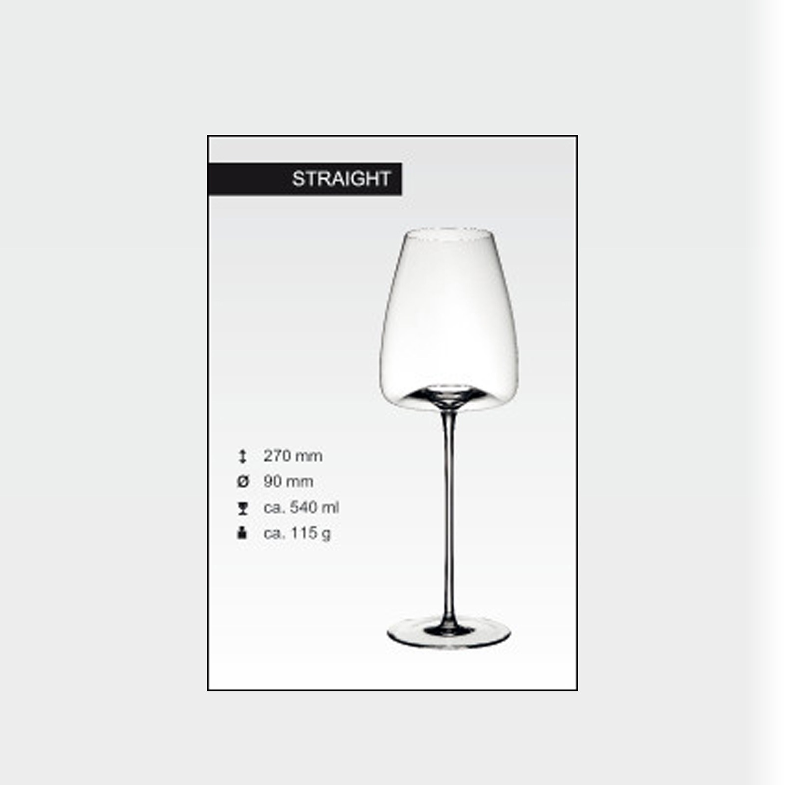 ZIEHER Rotweinglas »Weingläser Vision Straight 540 ml 2er Set transparent«