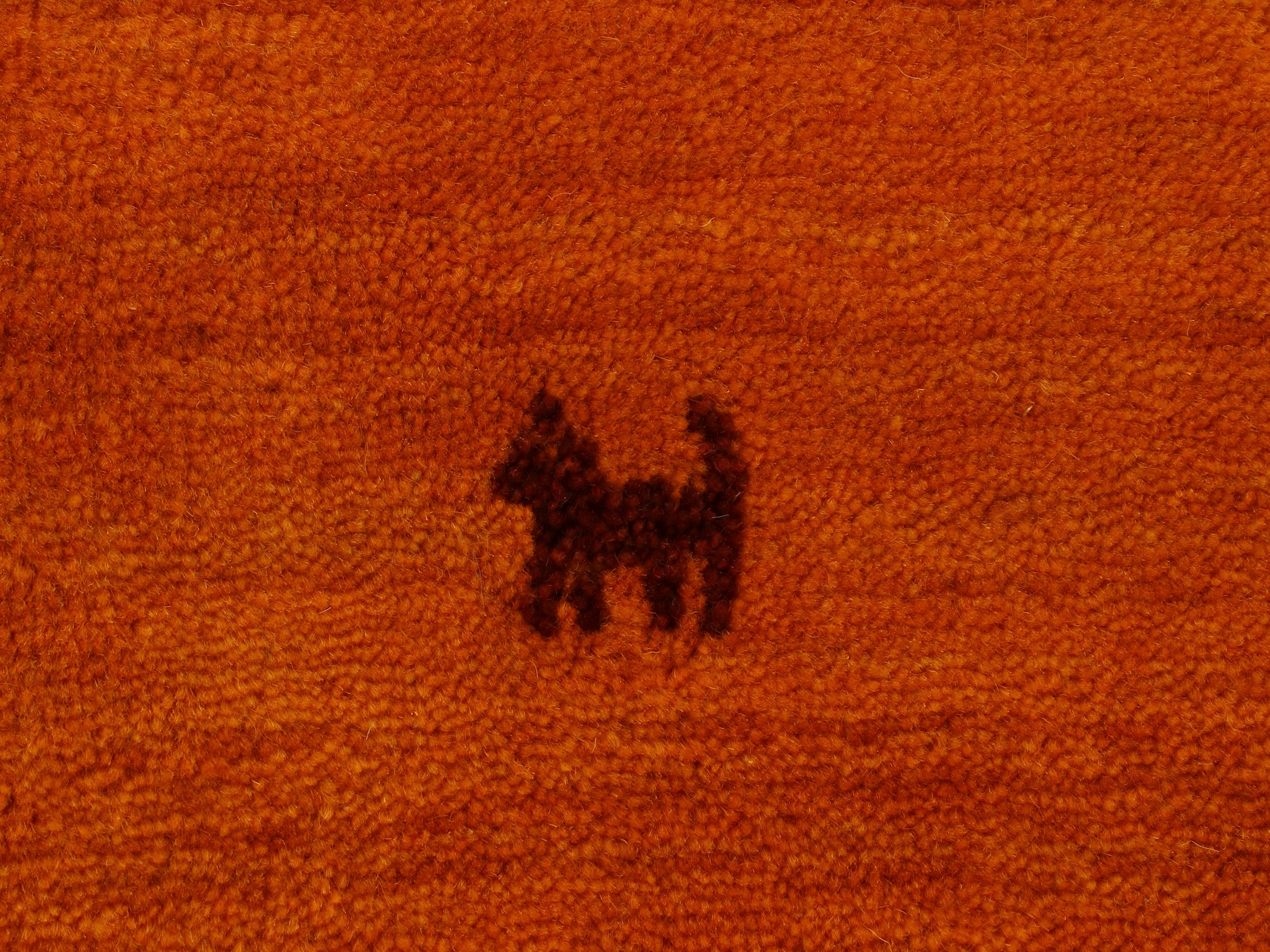 carpetfine Wollteppich »Gabbeh Uni, auch als Läufer und Rund erhältlich«, rechteckig, 15 mm Höhe, reine Wolle, handgewebt, Gabbeh Loom Tiermotiv, große Farbauswahl