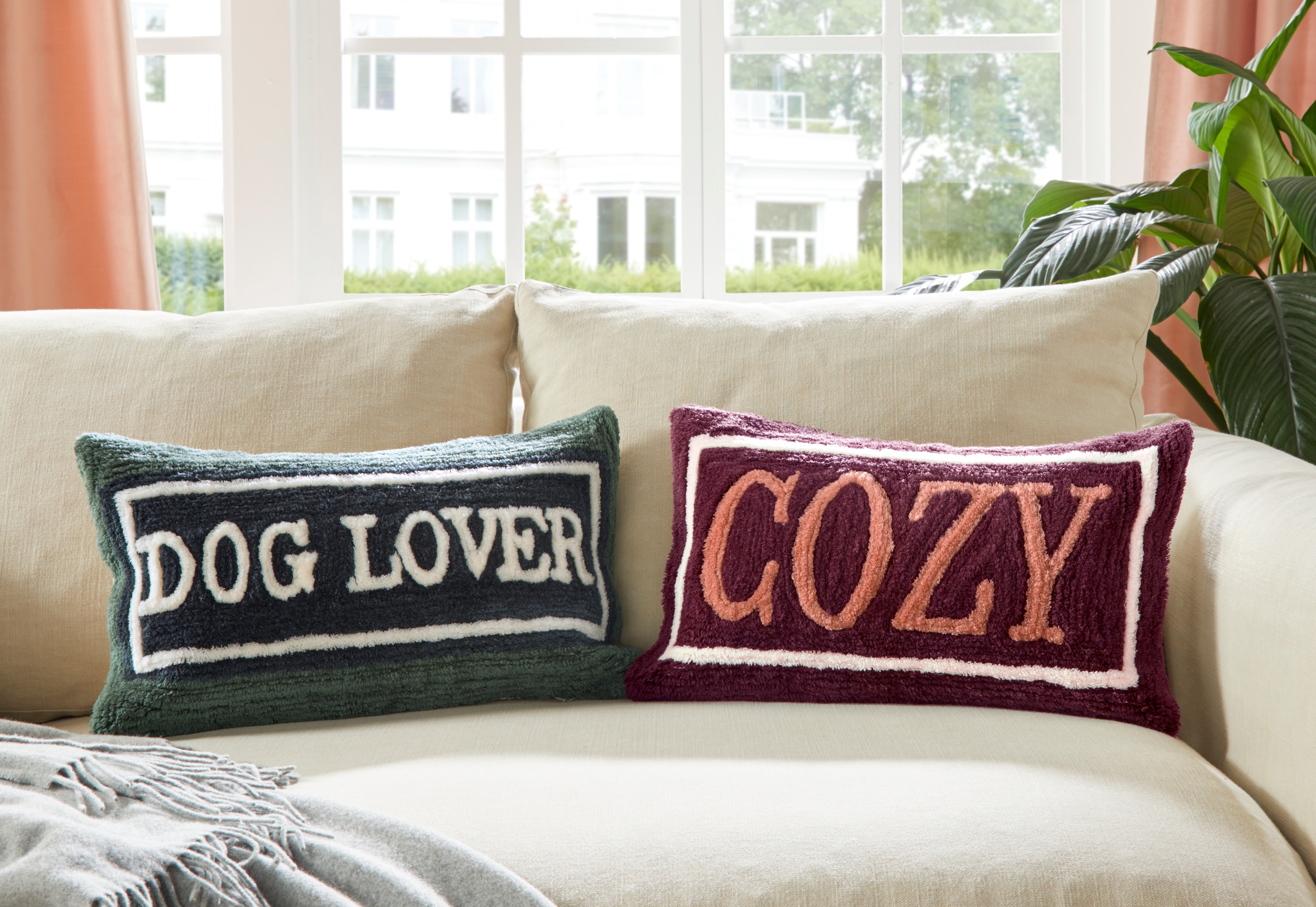 Guido Maria Kretschmer Home&Living Dekokissen »COZY«, 2-er Set, Kissenhüllen, 30 x 50 cm, ohne Füllung, getuftet