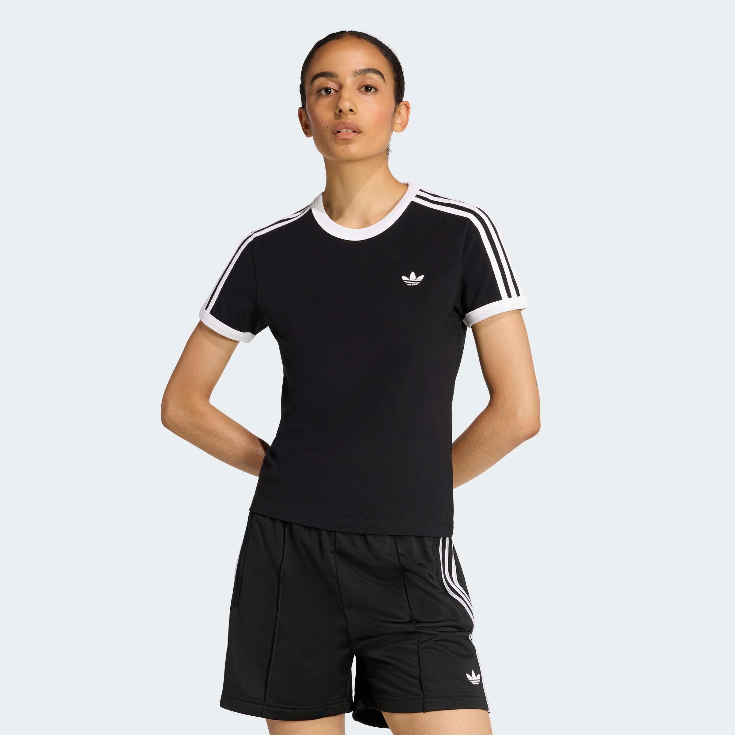 adidas Originals T-Shirt »3-STREIFEN SLIM« sanft anliegende Passform, ohne Verschluss, für sportlichen Look