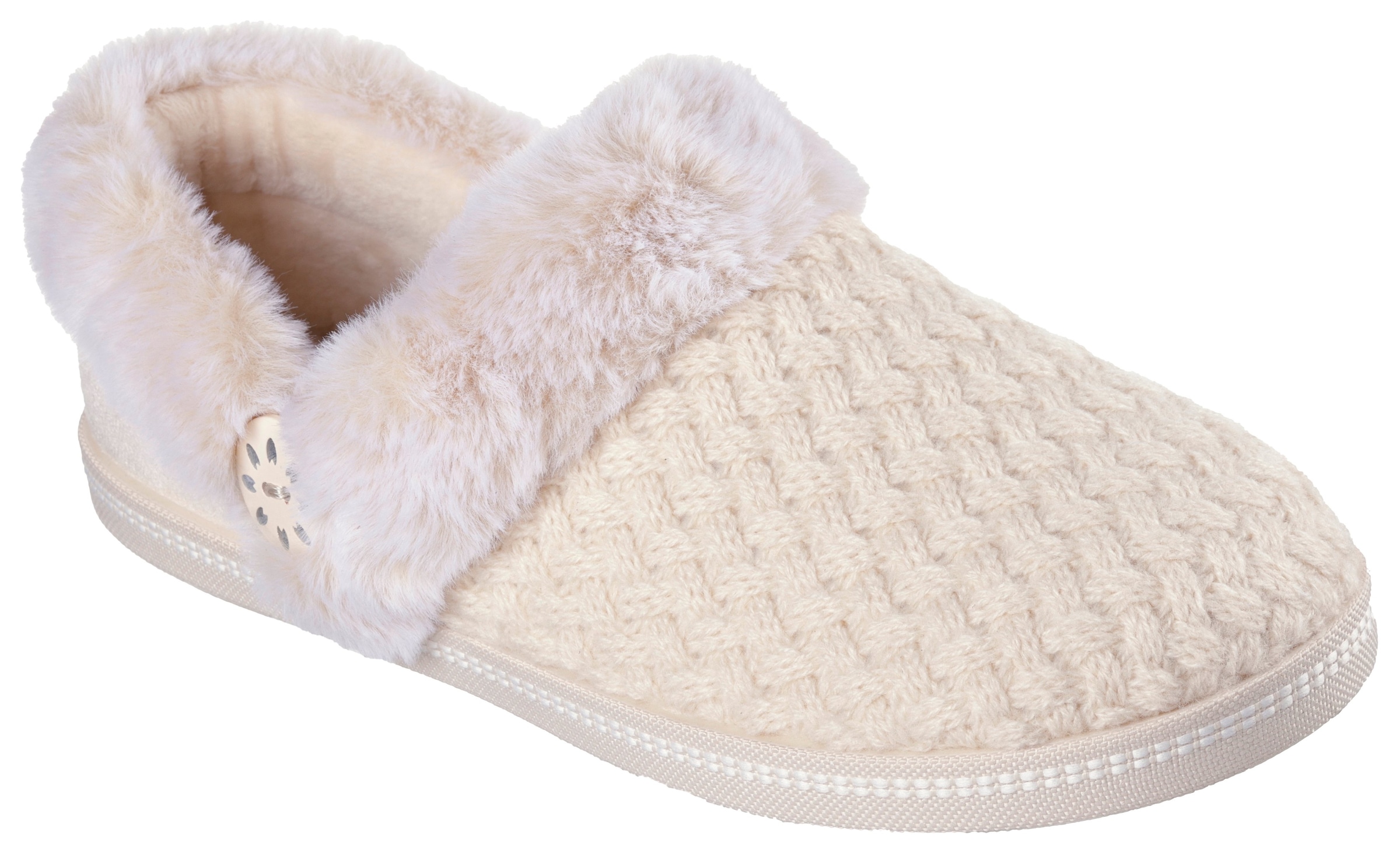Skechers Damen Plüsch Hausschuhe »COZY CAMPFIRE« Pantoffel, Slipper mit Warmfutter, Größe 35