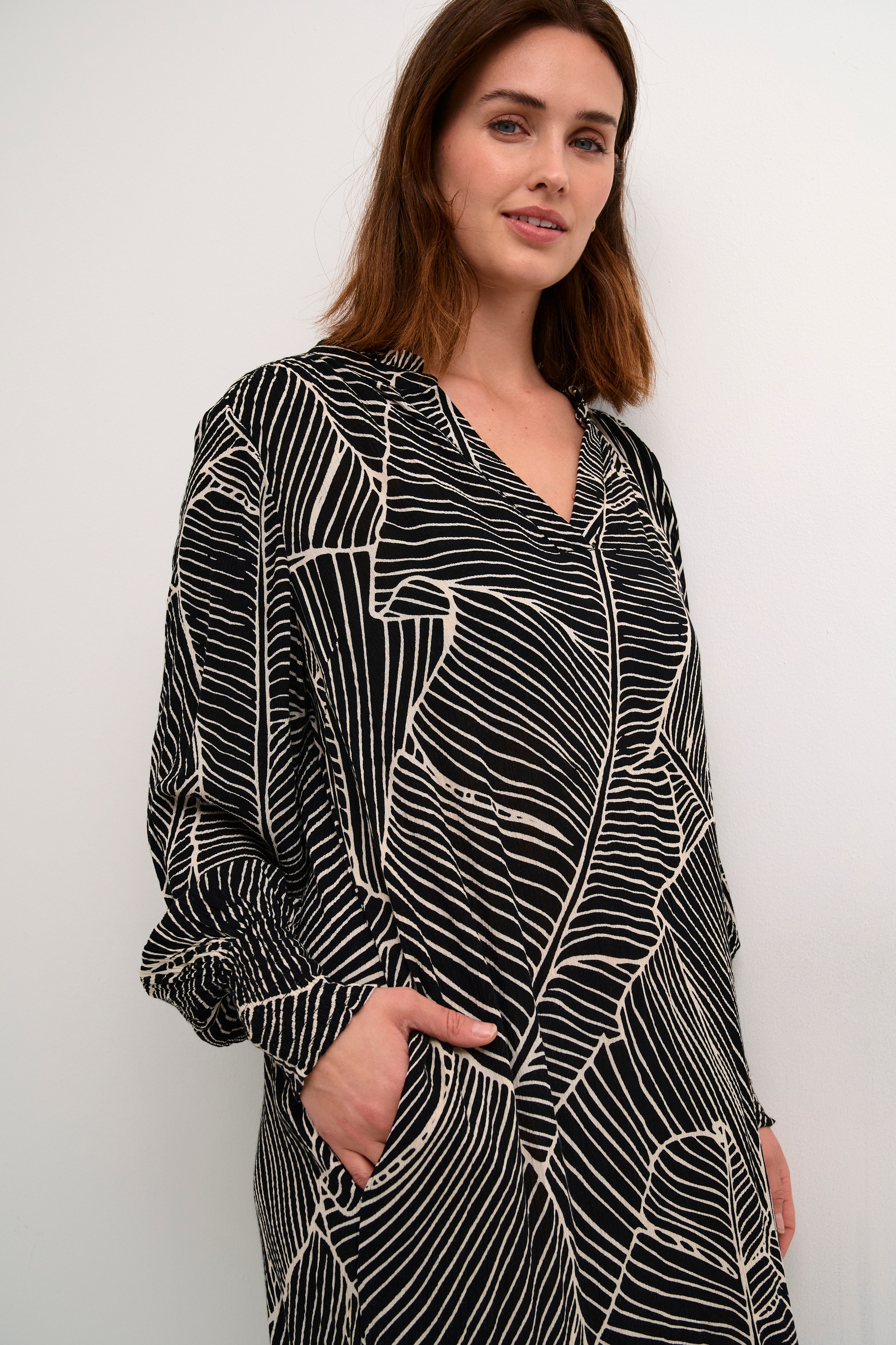 KAFFE Midikleid »Kleid KAgenette«