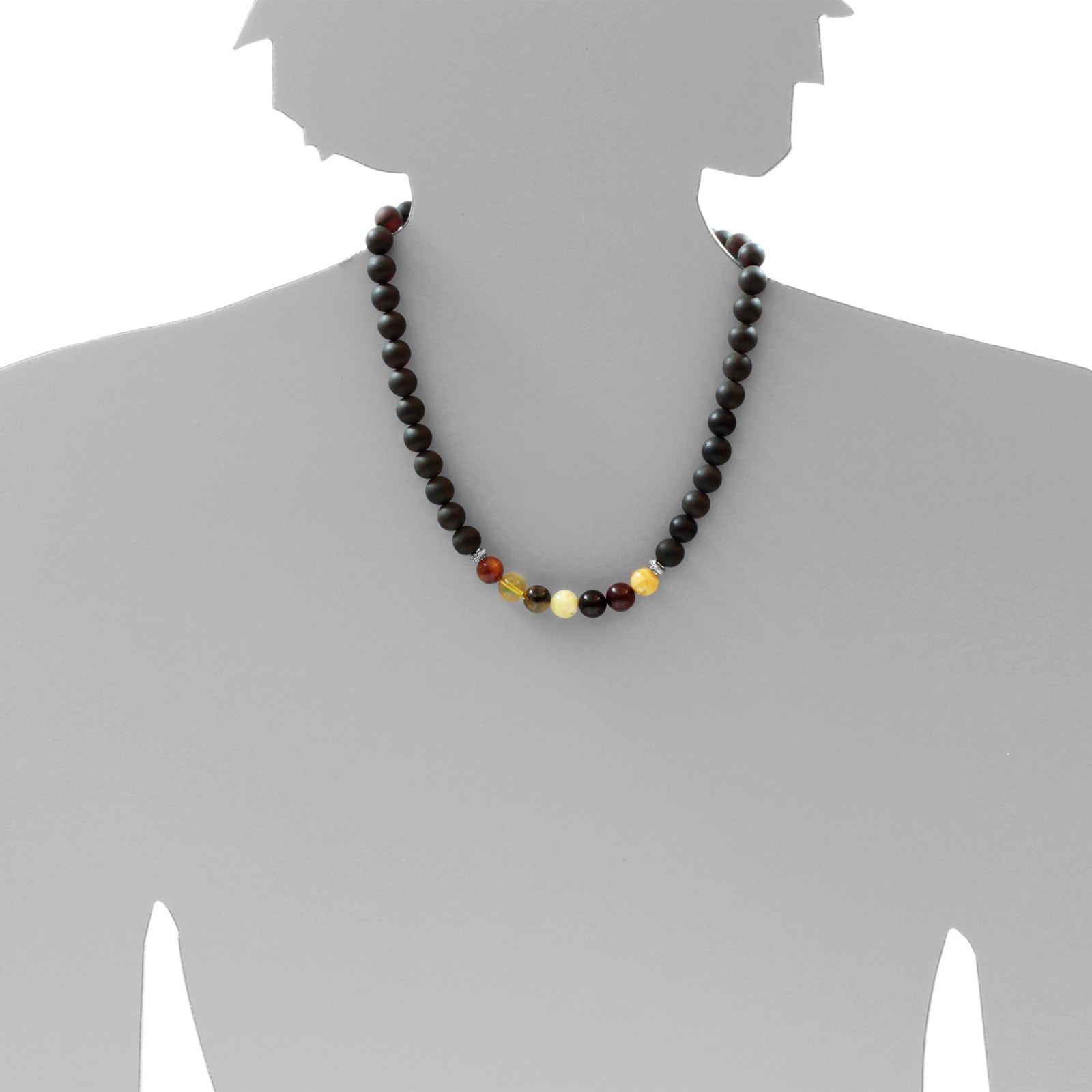 OSTSEE-SCHMUCK Kette ohne Anhänger »- Vivi 9 mm - Bernstein -,«
