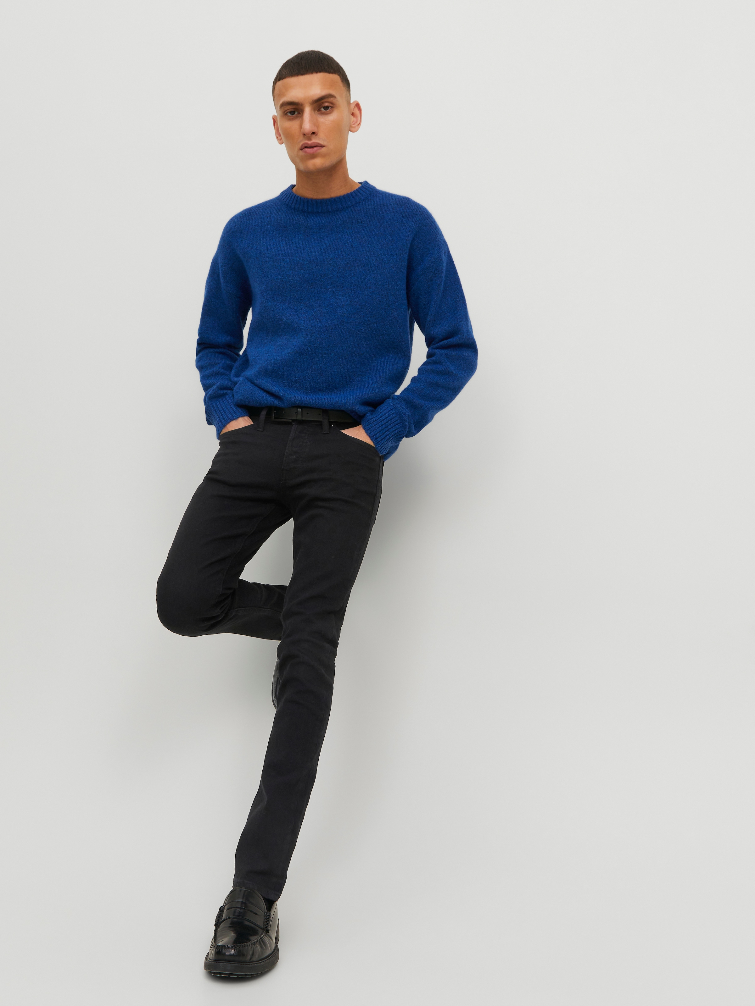 Jack & Jones Slim-fit-Jeans »JJIGLENN Jeans mit schmaler Beinform und Stretch für Komfort« Baumwollmischung, slim fit