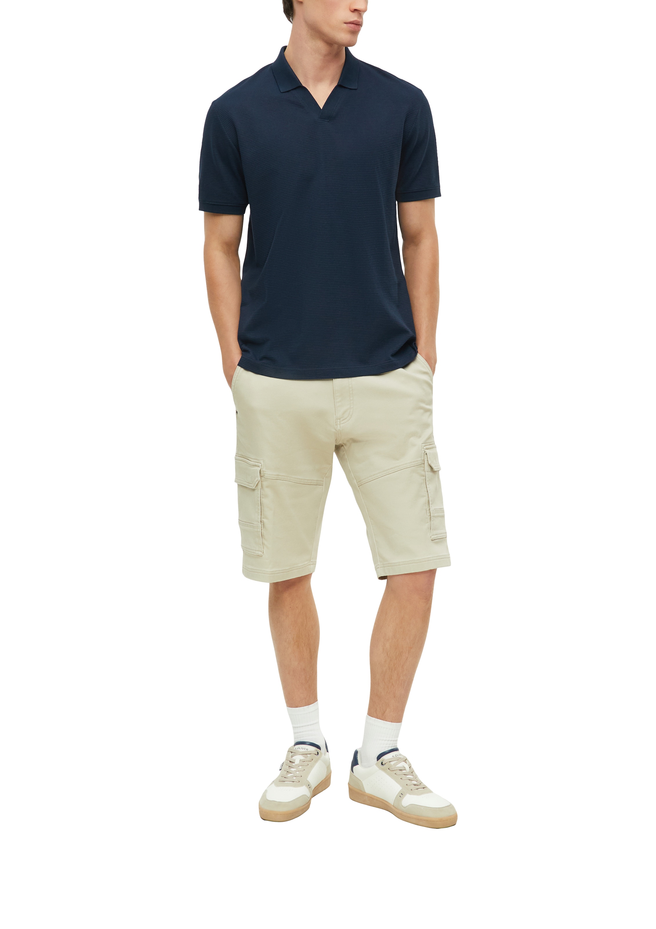 s.Oliver Poloshirt Sommer-Polo in Struktur-Optik