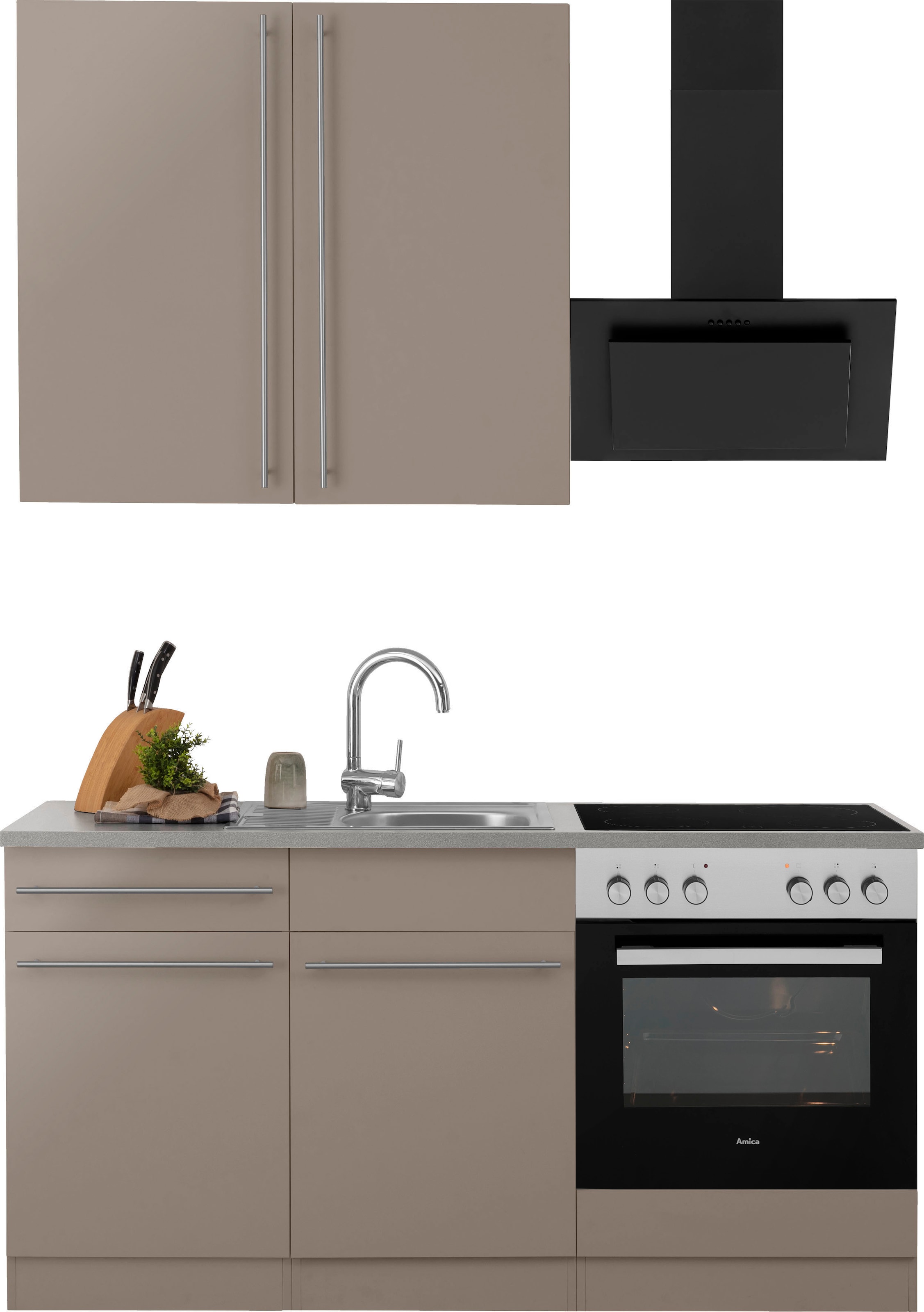wiho Küchen Küchenzeile »Chicago«, wahlweise mit E-Geräten, Breite 160 cm  bestellen online bei OTTO