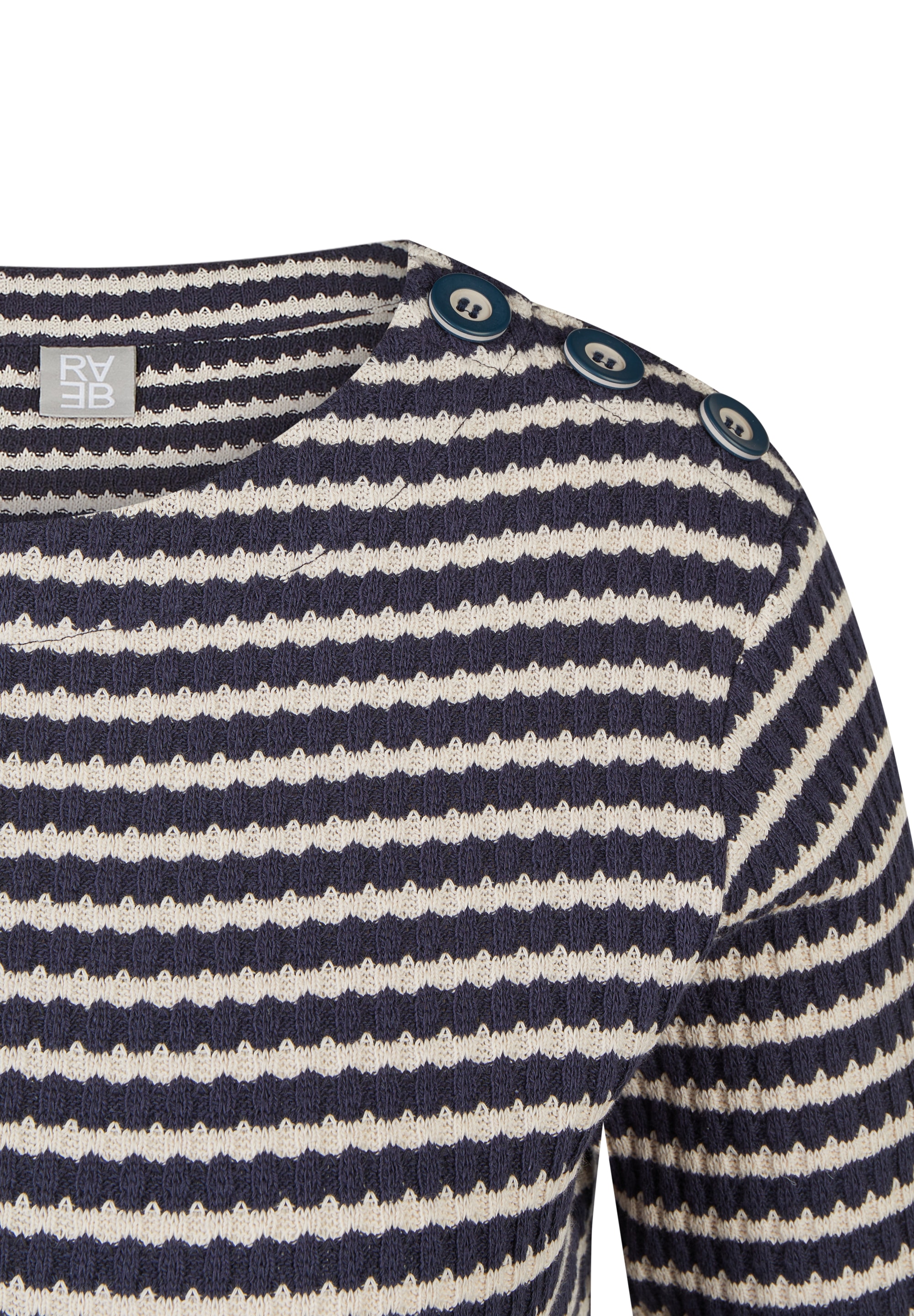Rabe 3/4 Arm-Pullover im Streifen-Look