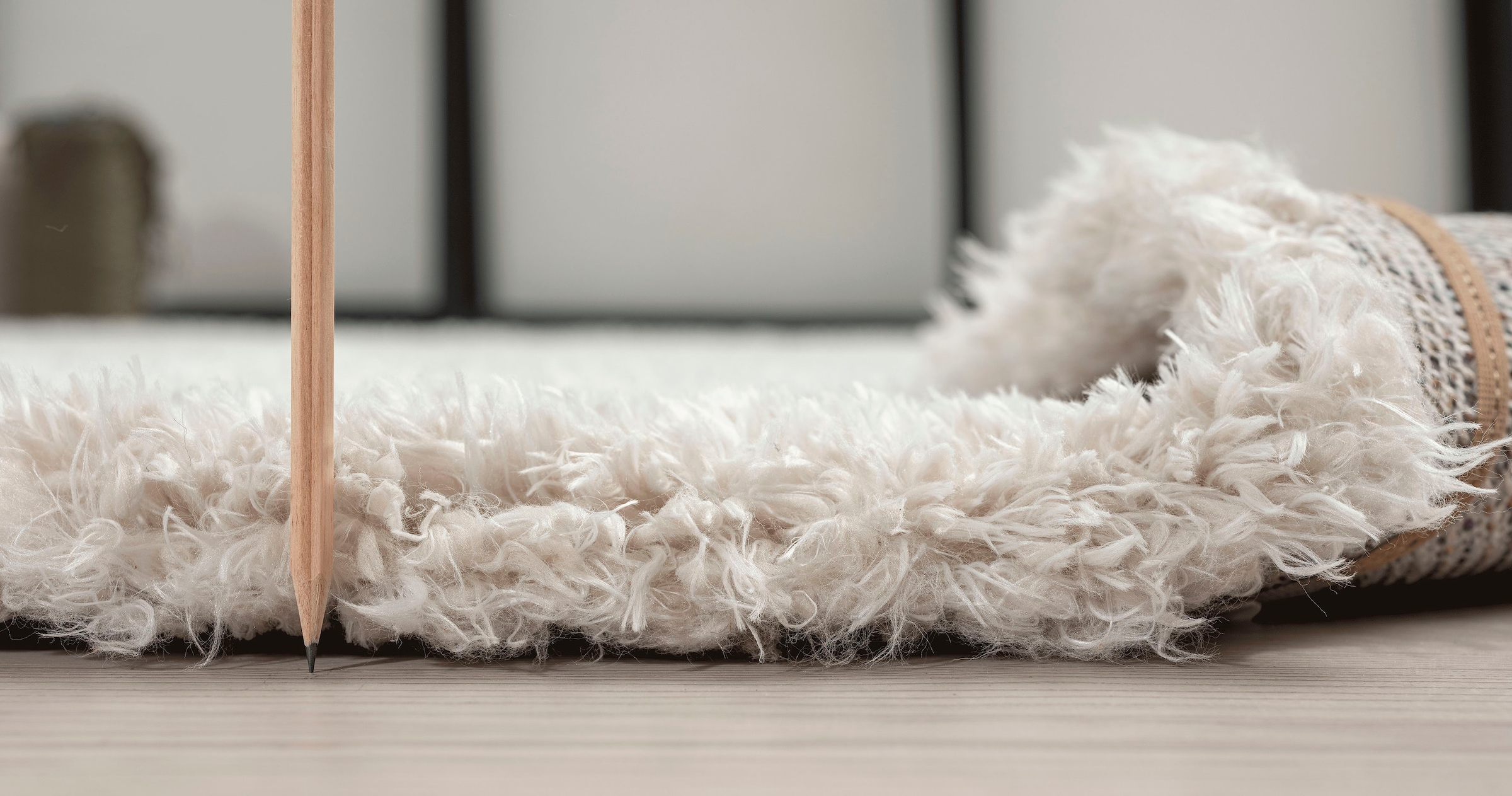 merinos Teppich »Recycle Floki 961«, rund, 50 mm Höhe, Shaggy aus recyceltem Polyester, meliert, Wohnzimmer