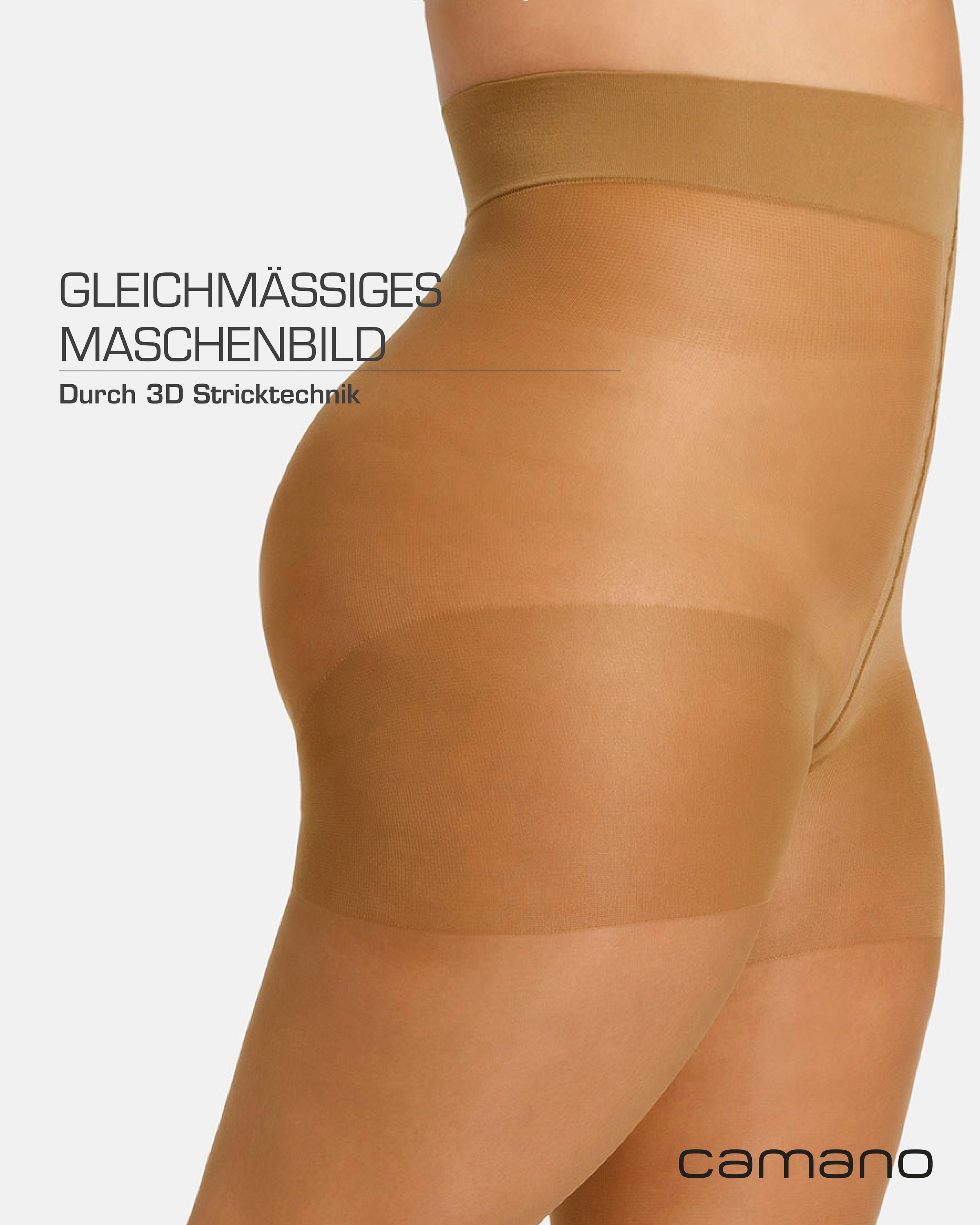 Camano Feinstrumpfhose »fine curvy«, (1 St.), mit nahtlosem Bundabschluss