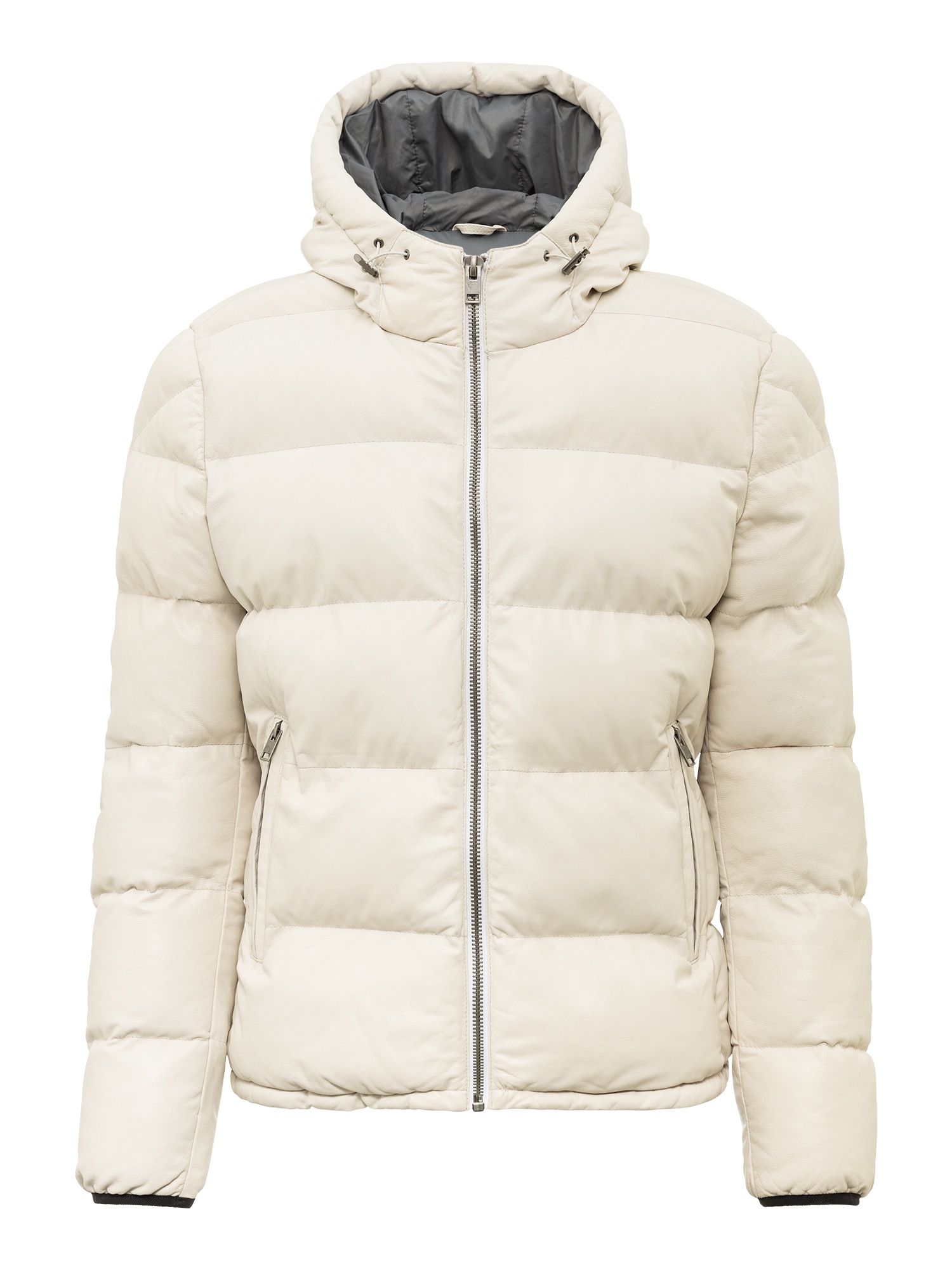 RICANO Steppjacke »Steppjacke Sean« 2-Wege verstellbare Kapuze Handgefertigt aus echtem Leder