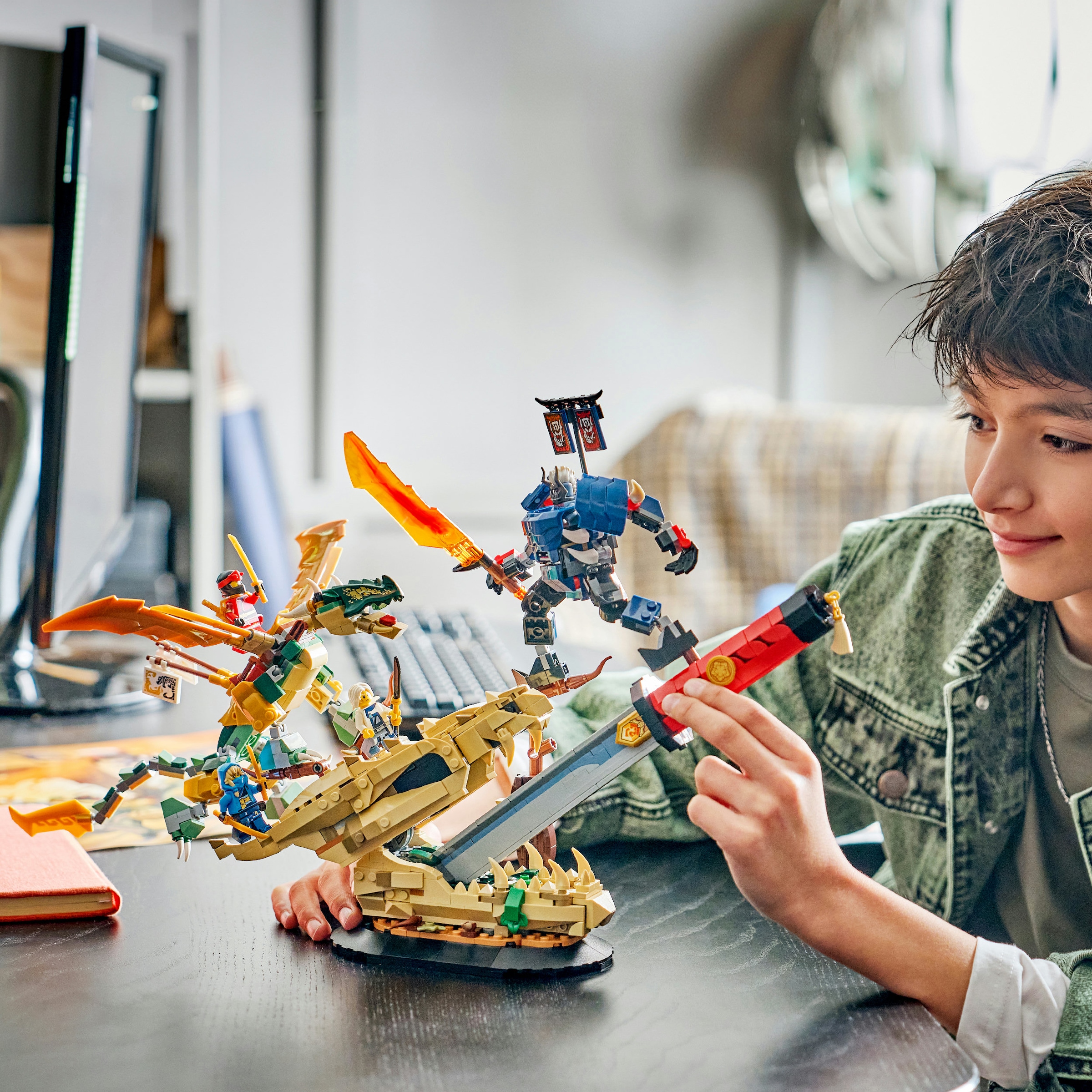 LEGO® Konstruktionsspielsteine »Showdown auf der Drachenklinge (71871), LEGO Ninjago« Made in Europe