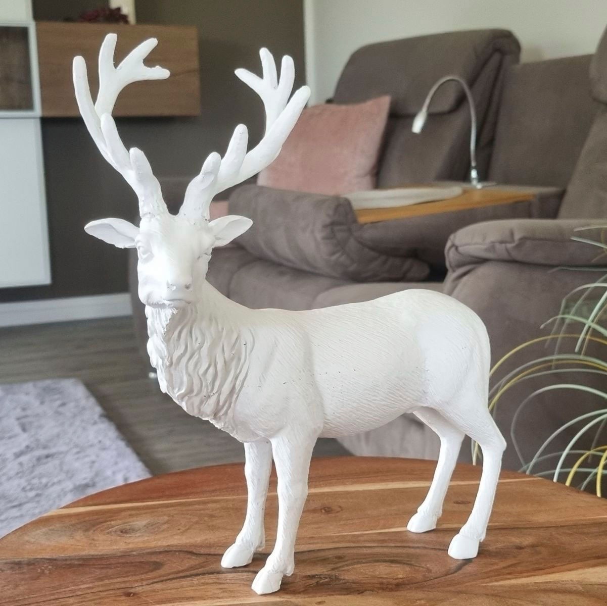 Ambiente Haus Tierfigur »Hirschfigur - stehend weiss (H) 30cm«