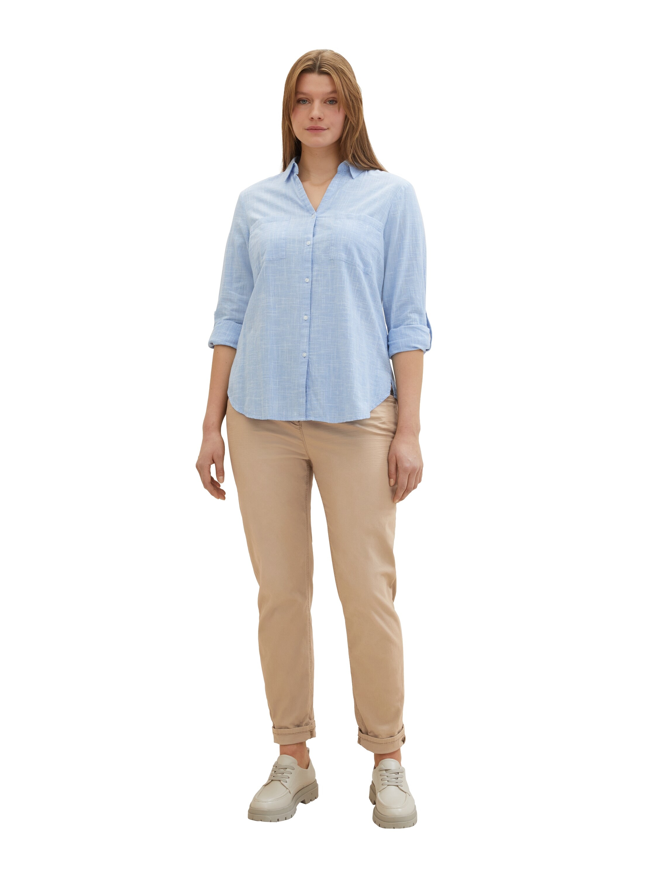 TOM TAILOR PLUS Shirtbluse, mit aufgesetzten Brusttaschen