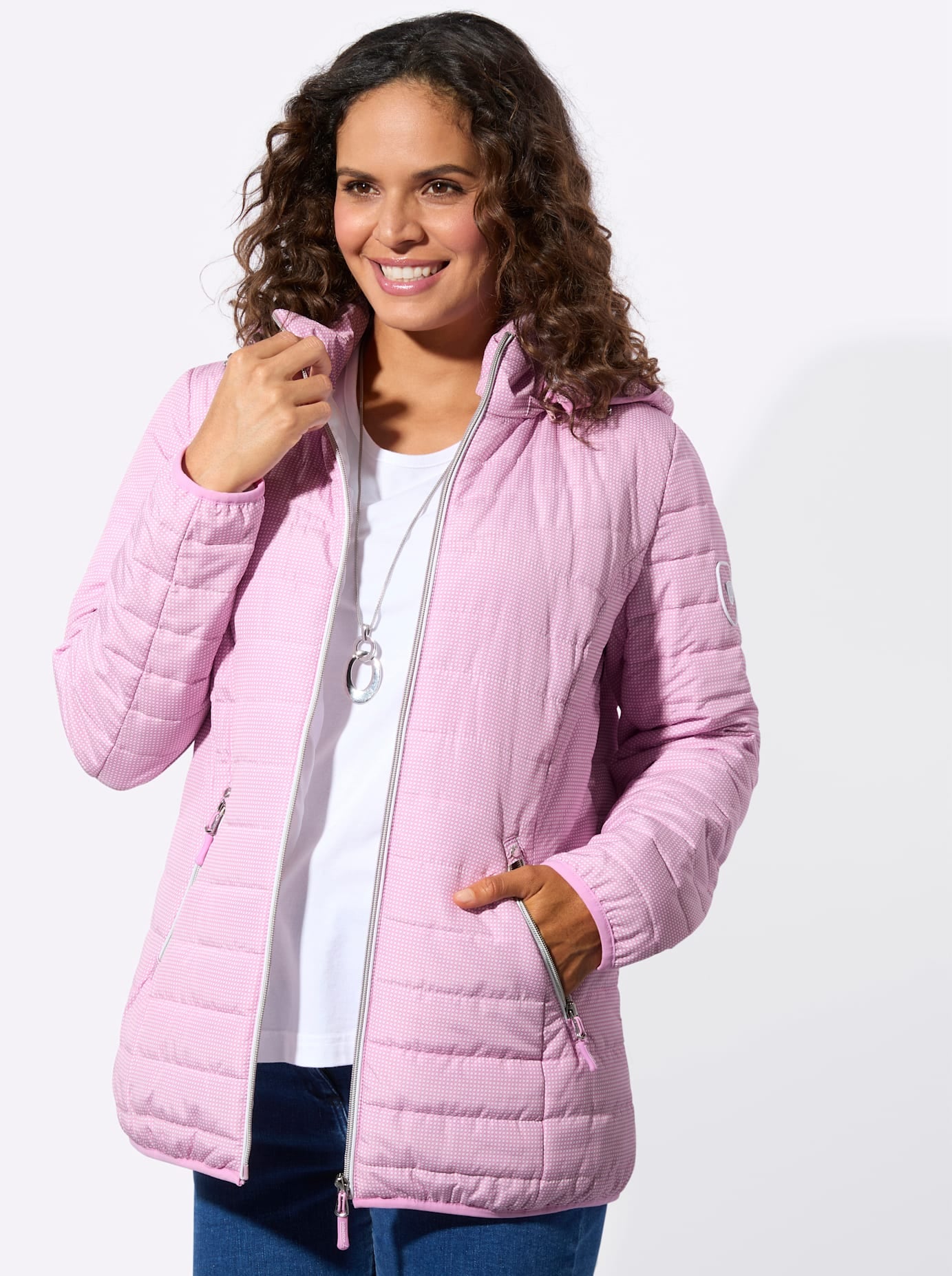 Casual Looks Steppjacke mit Kapuze