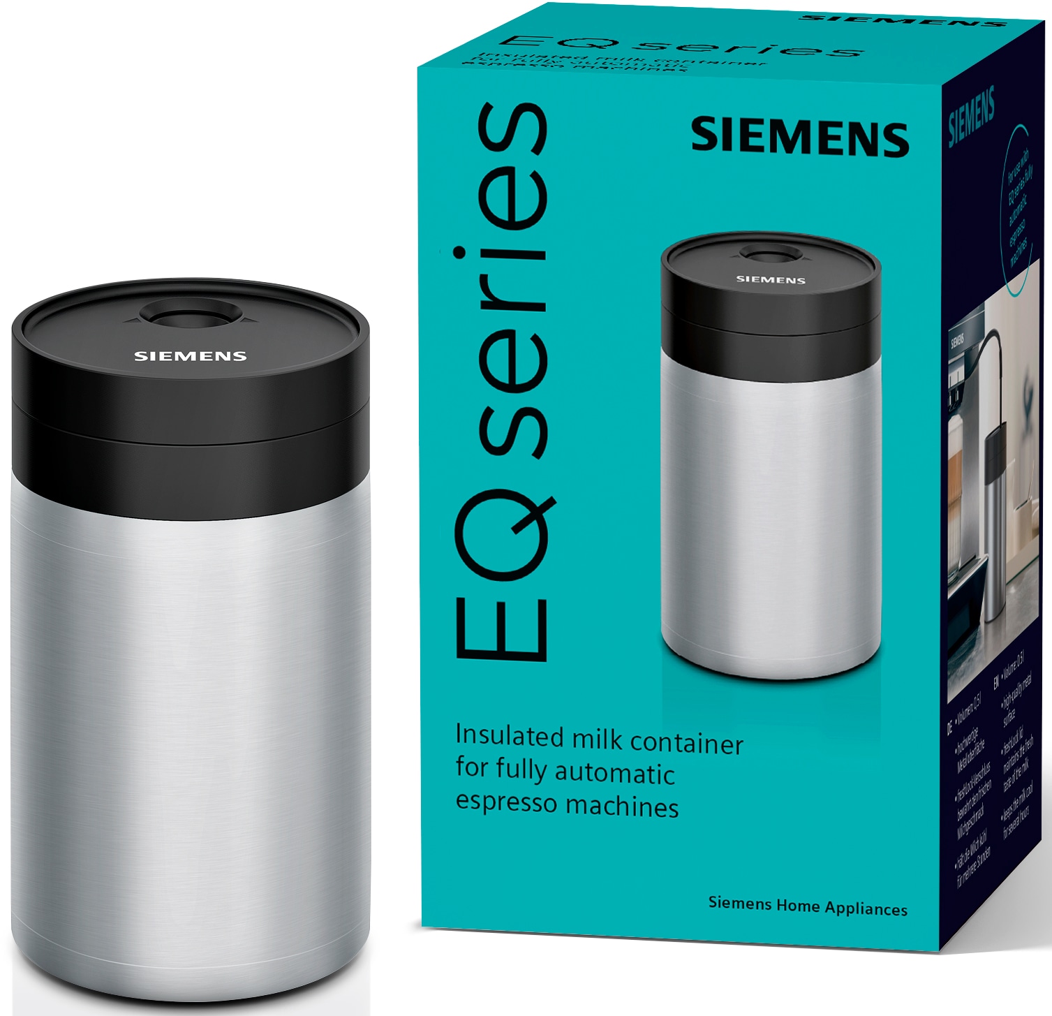 SIEMENS Isoliermilchbehälter »TZ80009N«, freshLock Deckel, 0,5 l, für alle Kaffeevollautomaten der EQ. Reihe