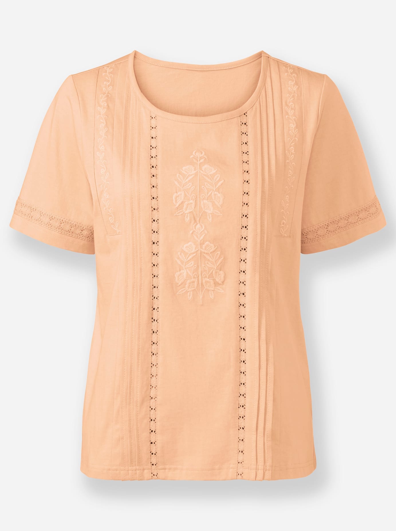 Inspirationen Rundhalsshirt »Kurzarm-Shirt«, (1 tlg.)