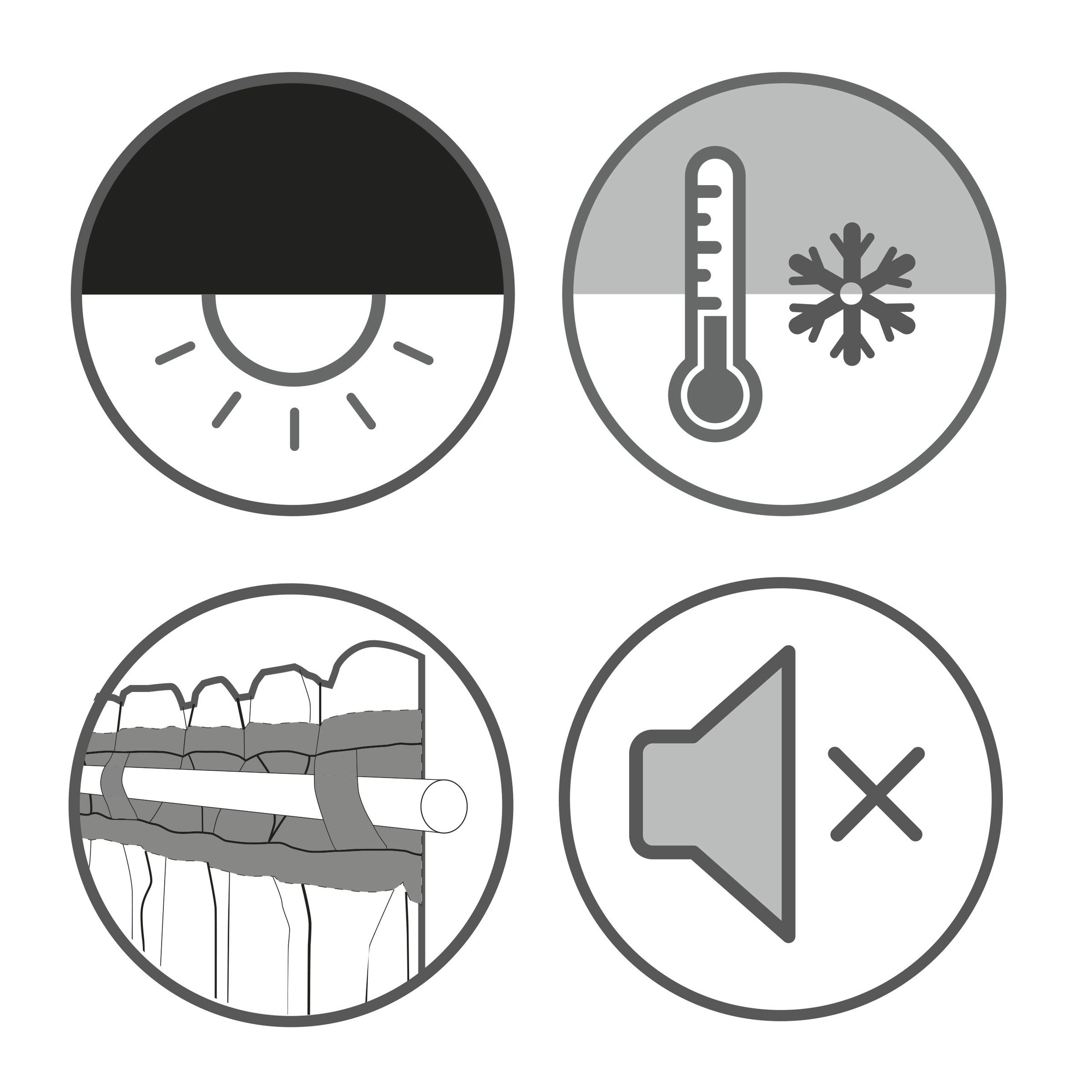 Sehlbach Gardine »Schal Blackout Struktur« Schlaufen 1 Stk. tlg. mit Gardinenband und verdeckten Schlaufen