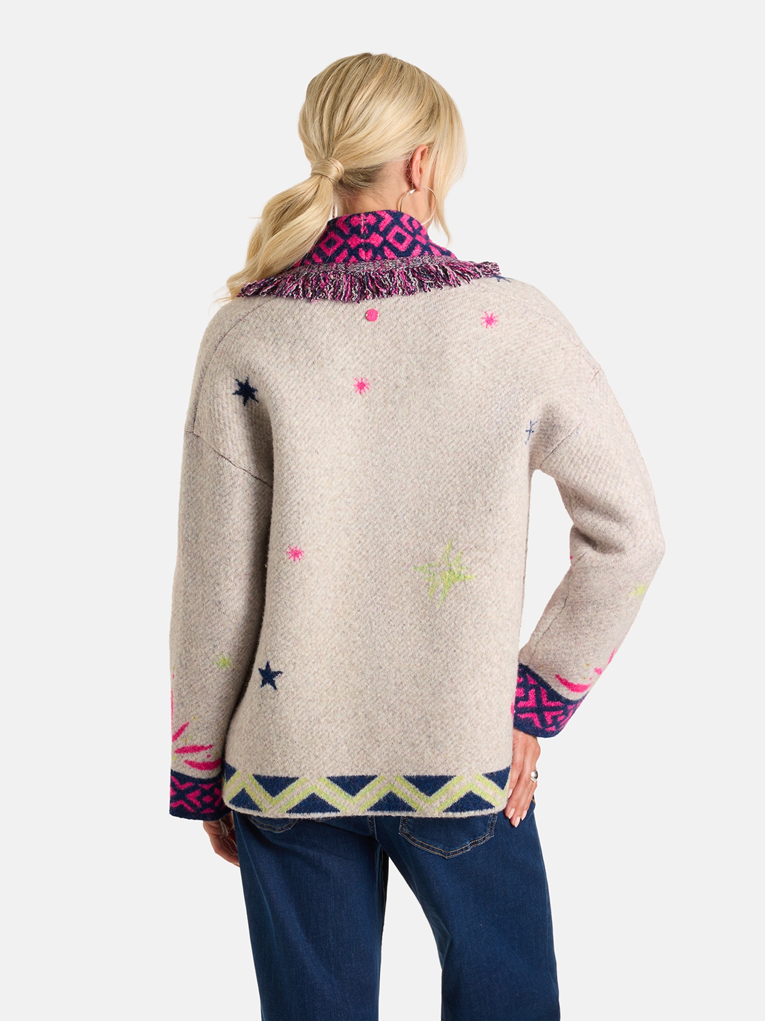Lieblingsstück Strickjacke »AtinaL« mit Woll-Anteil, Bindegürtel betont die Taille