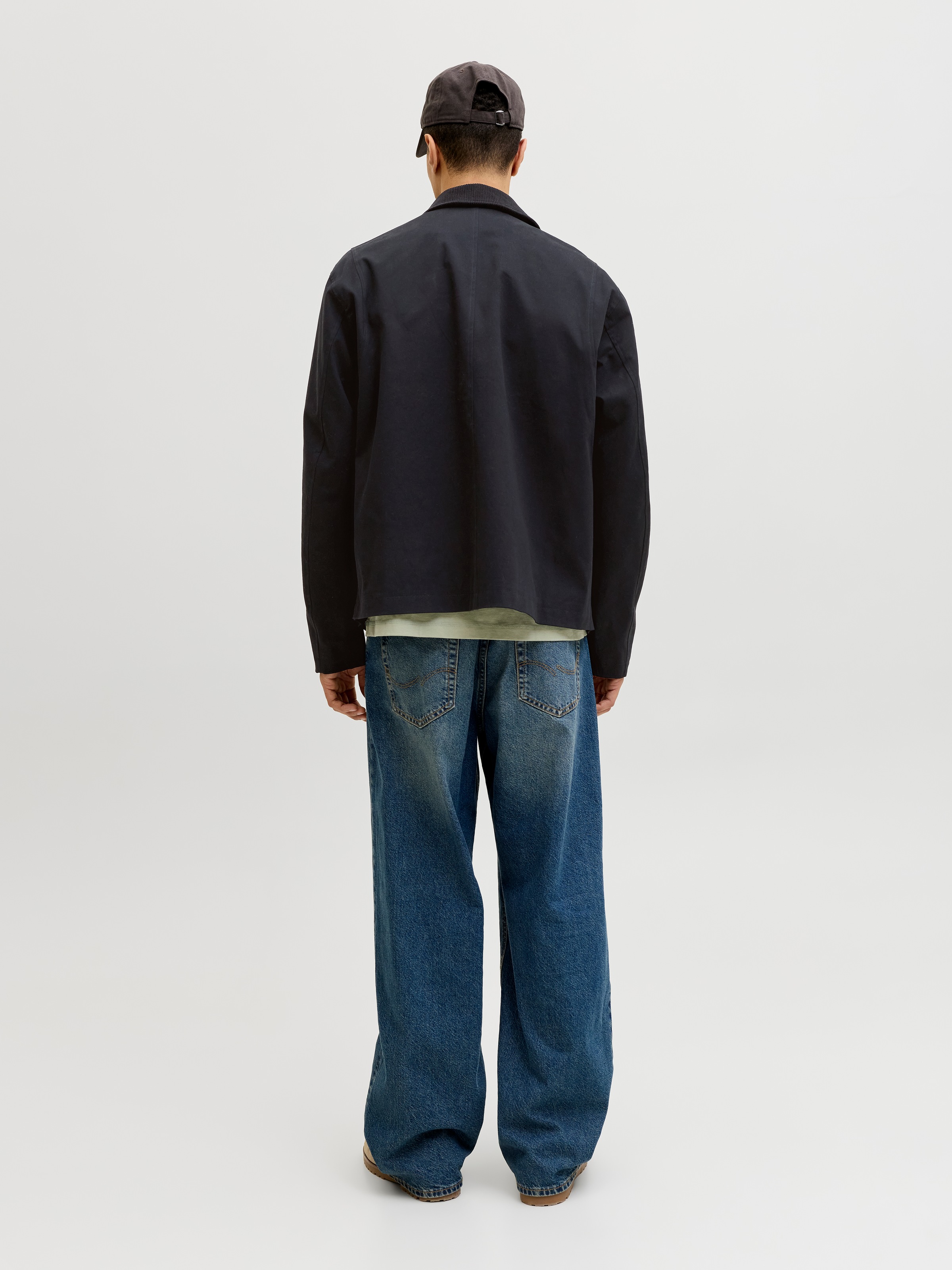 Jack & Jones Kurzjacke »JJEGRAHAM WORKER JACKET SN« mit Fly-Away-Kragen
