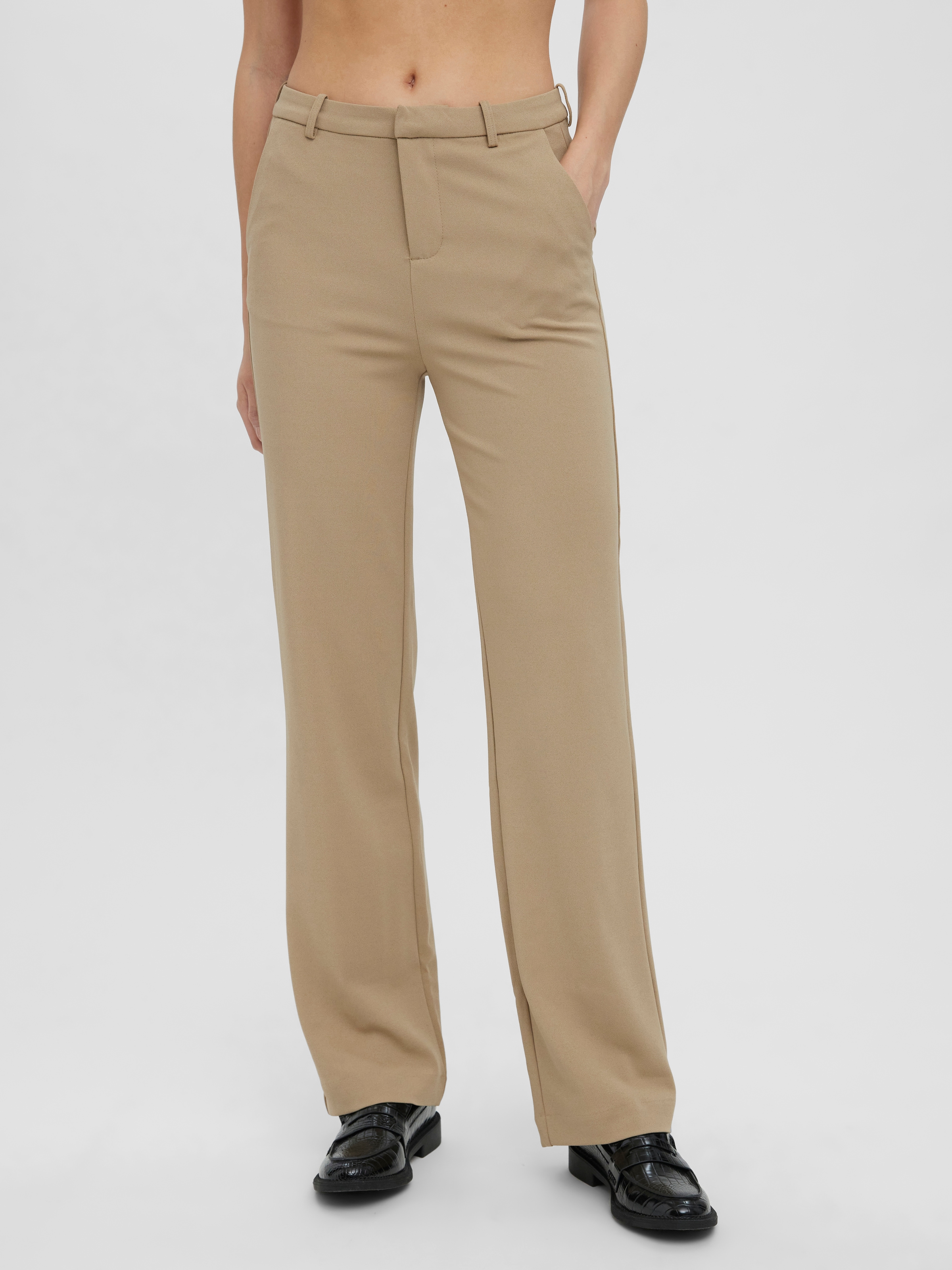 Vero Moda »VMZAMIRA MW SLIM STRAIGHT PANT NOOS«  mit Gürtelschlaufen