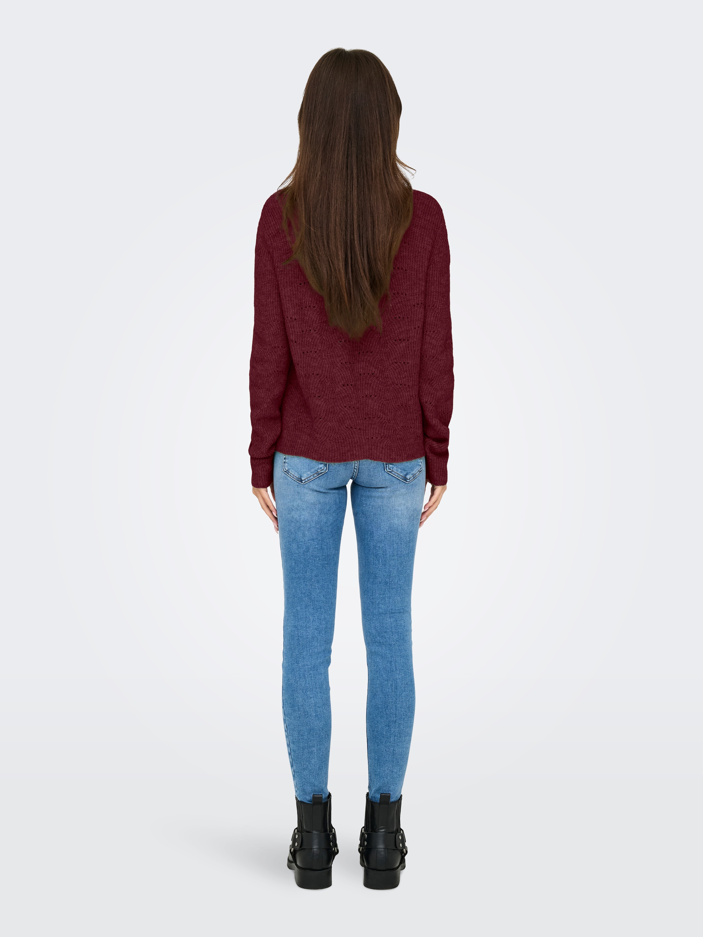 ONLY Rundhalspullover »ONLLOLLI L/S PULLOVER KNT NOOS«