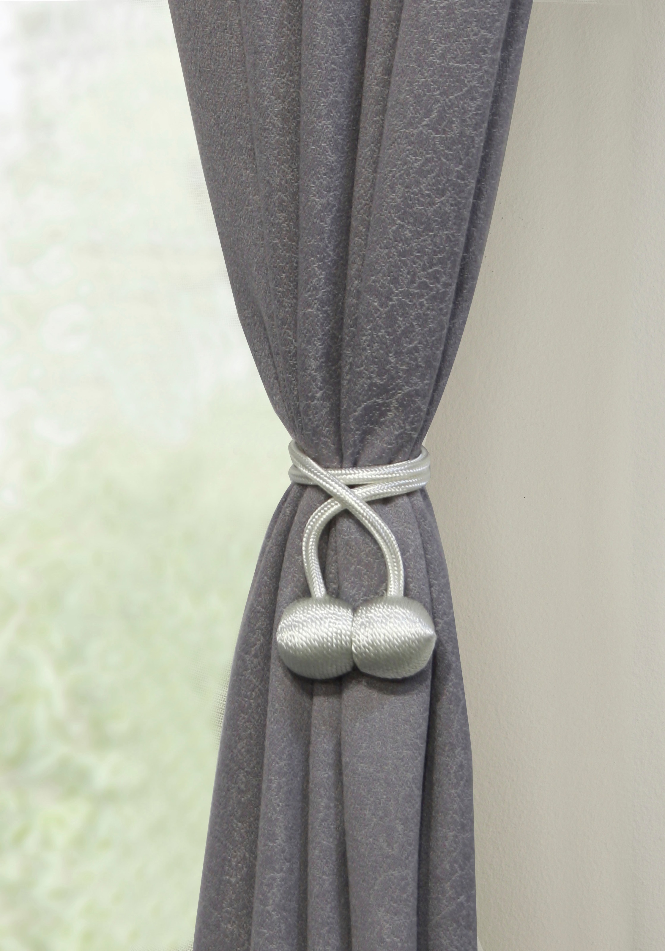 GARDINIA Raffhalter »Flex-S mit Magnet«, (2 St.), vielfältige Anbringungsmöglichkeiten