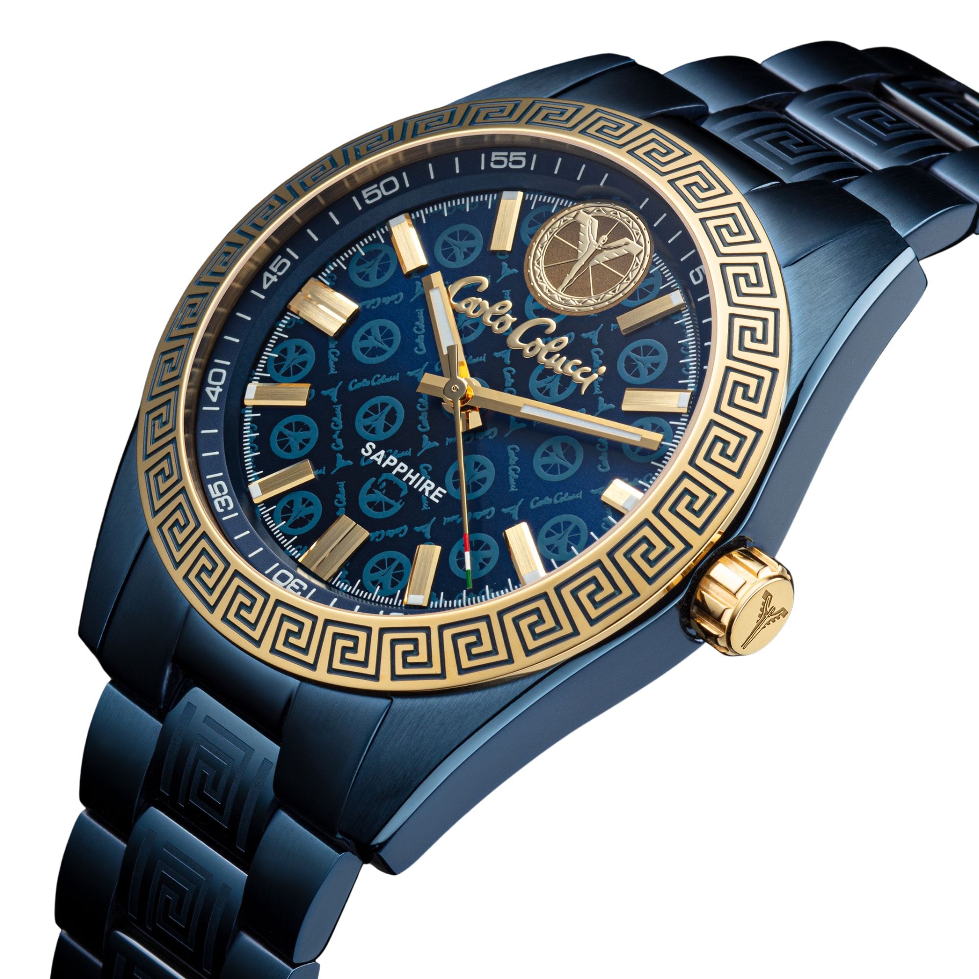 CARLO COLUCCI Quarzuhr »CC301-1« Armbanduhr, Herrenuhr, Edelstahlarmband, analog